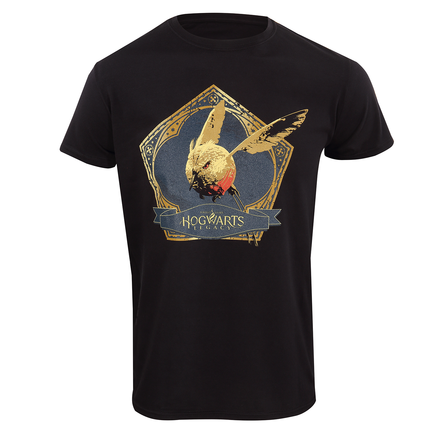 Hogwarts Legacy T-Shirt S Schwarz Unisex Snitch Bird