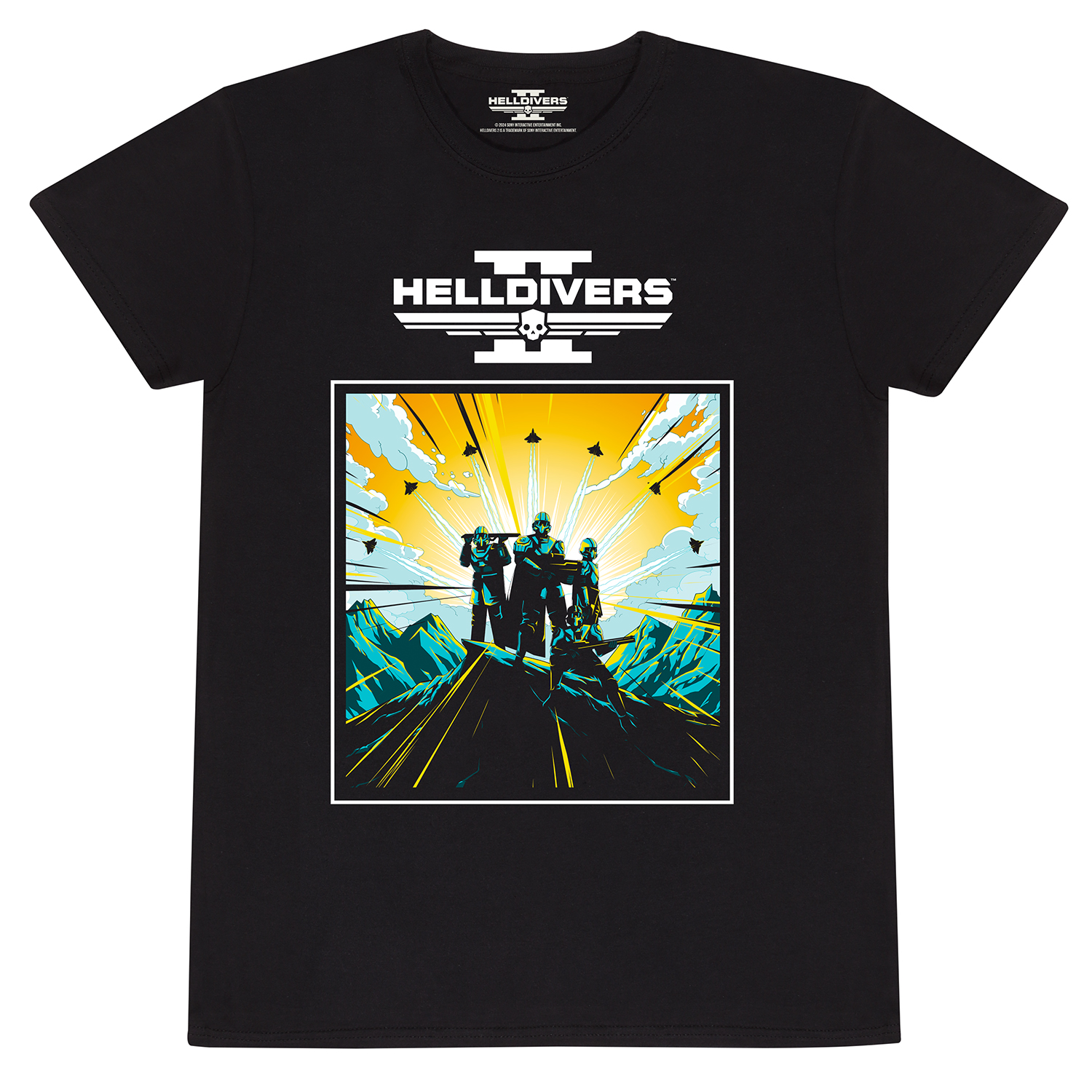 Helldivers 2 T-Shirt XXL Schwarz Unisex 2D Art And Logo