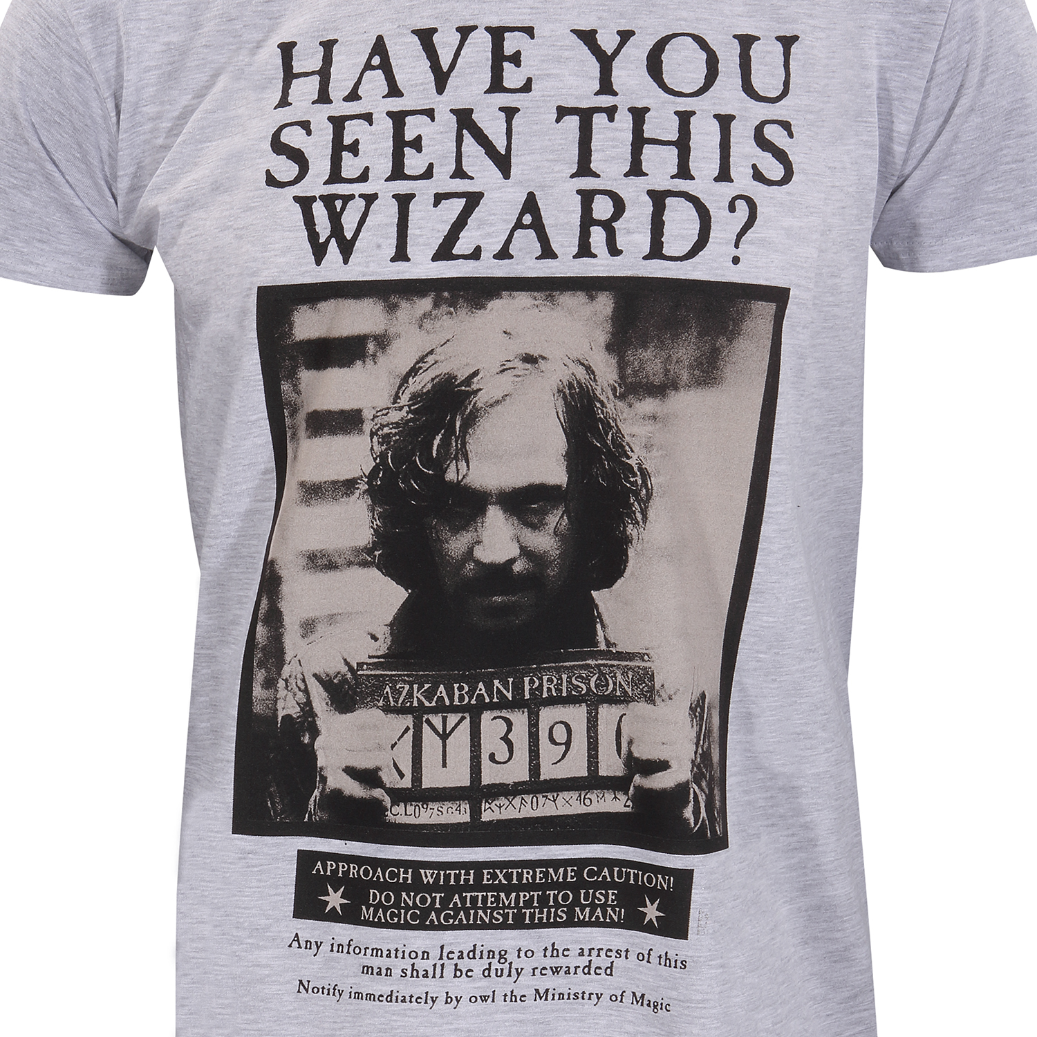 Harry Potter T-Shirt XXL Meliert Grau Unisex Sirius Black Poster