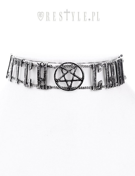 Restyle Witchcraft Silver Chain Chocker Silber