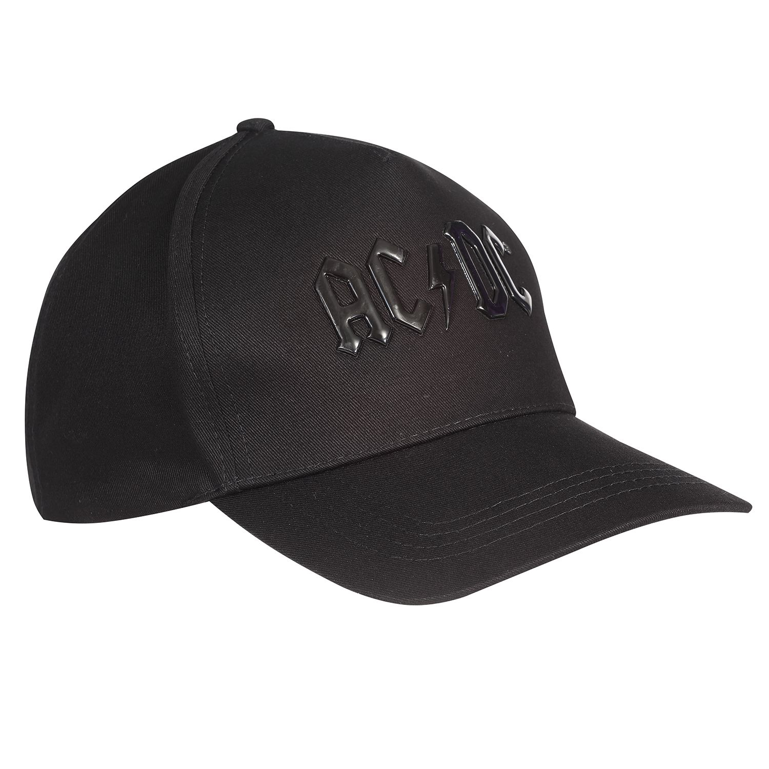 ACDC Baseball Cap Shiny Black Logo (Snapback)