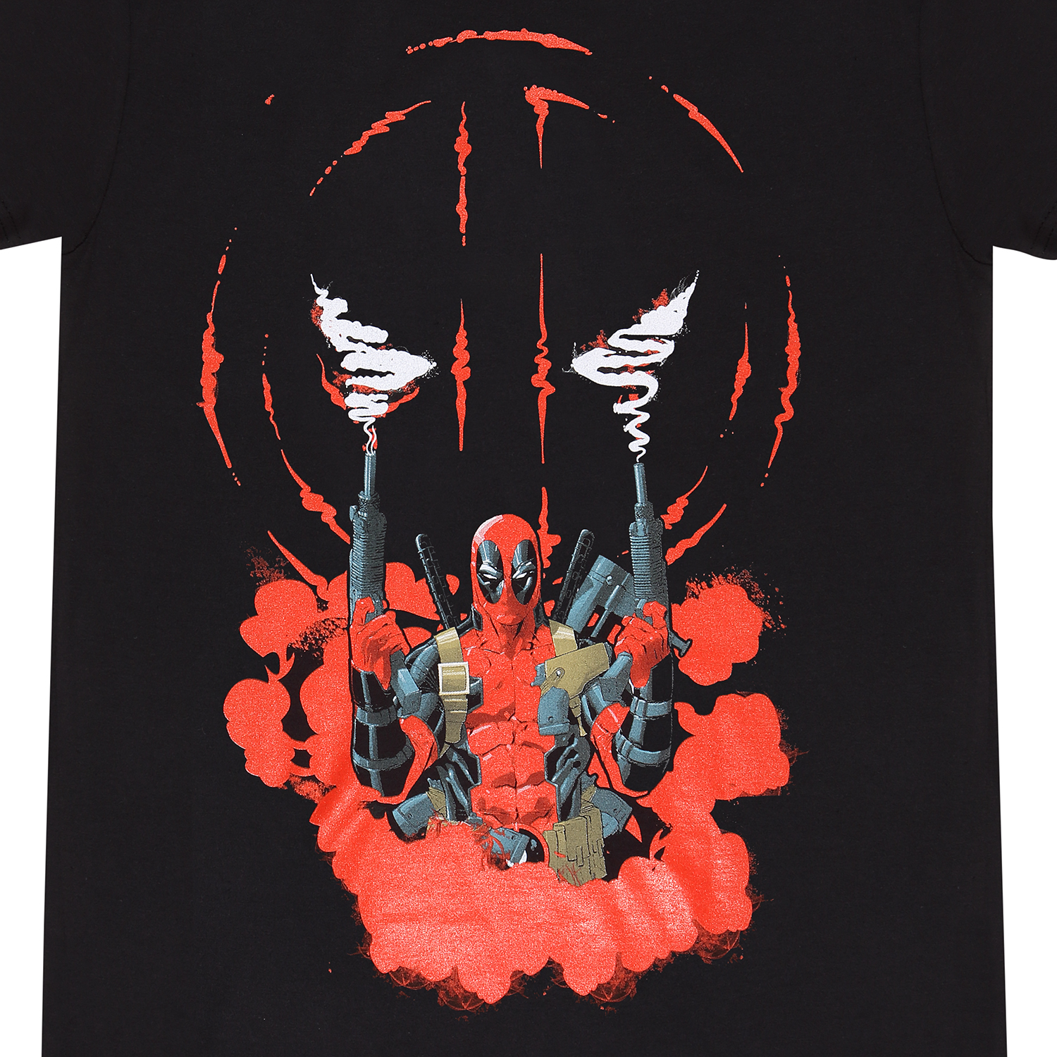 Deadpool T-Shirt XXL Schwarz Unisex Smoking