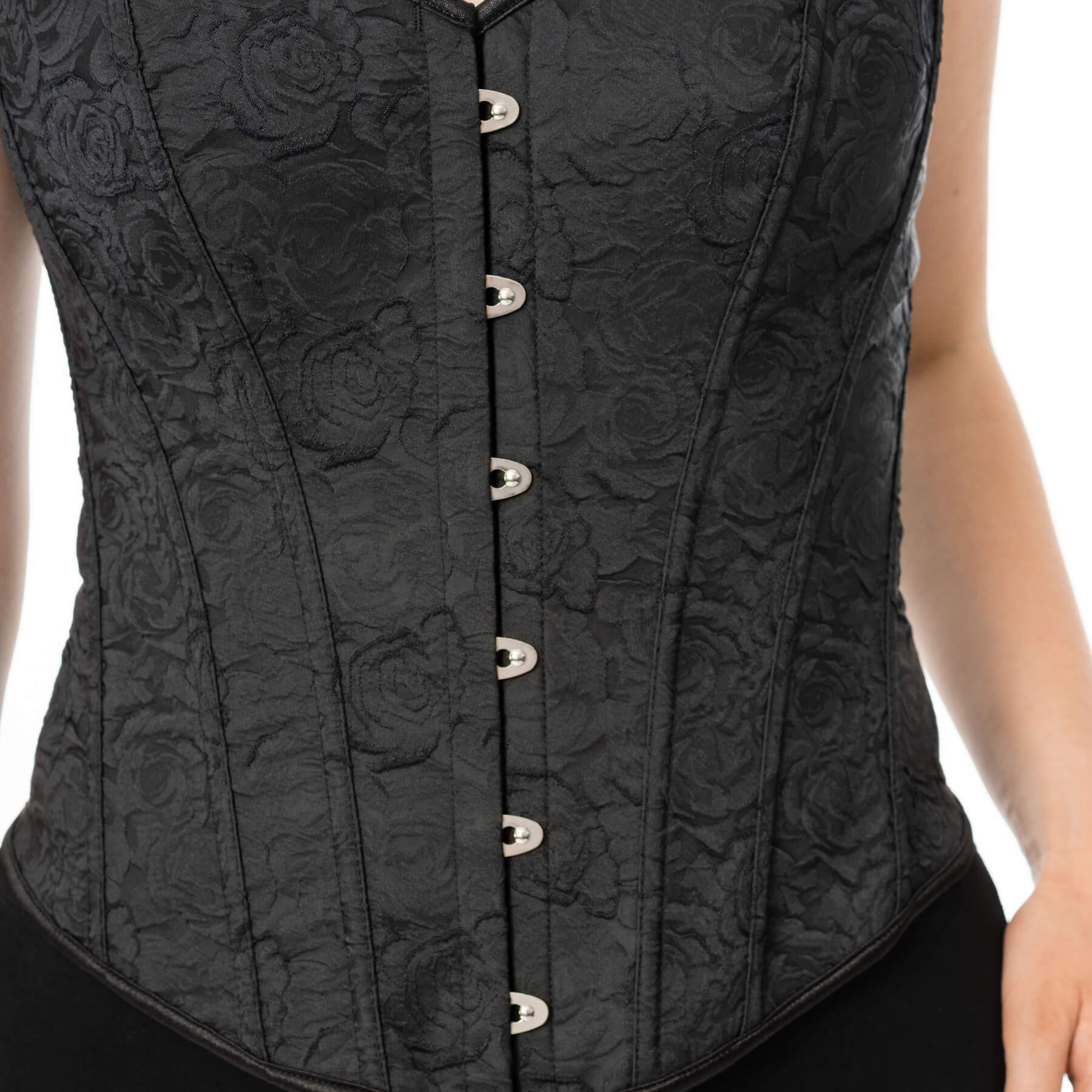 Vixxsin Korsett XXL Schwarz Noir Rose Corset
