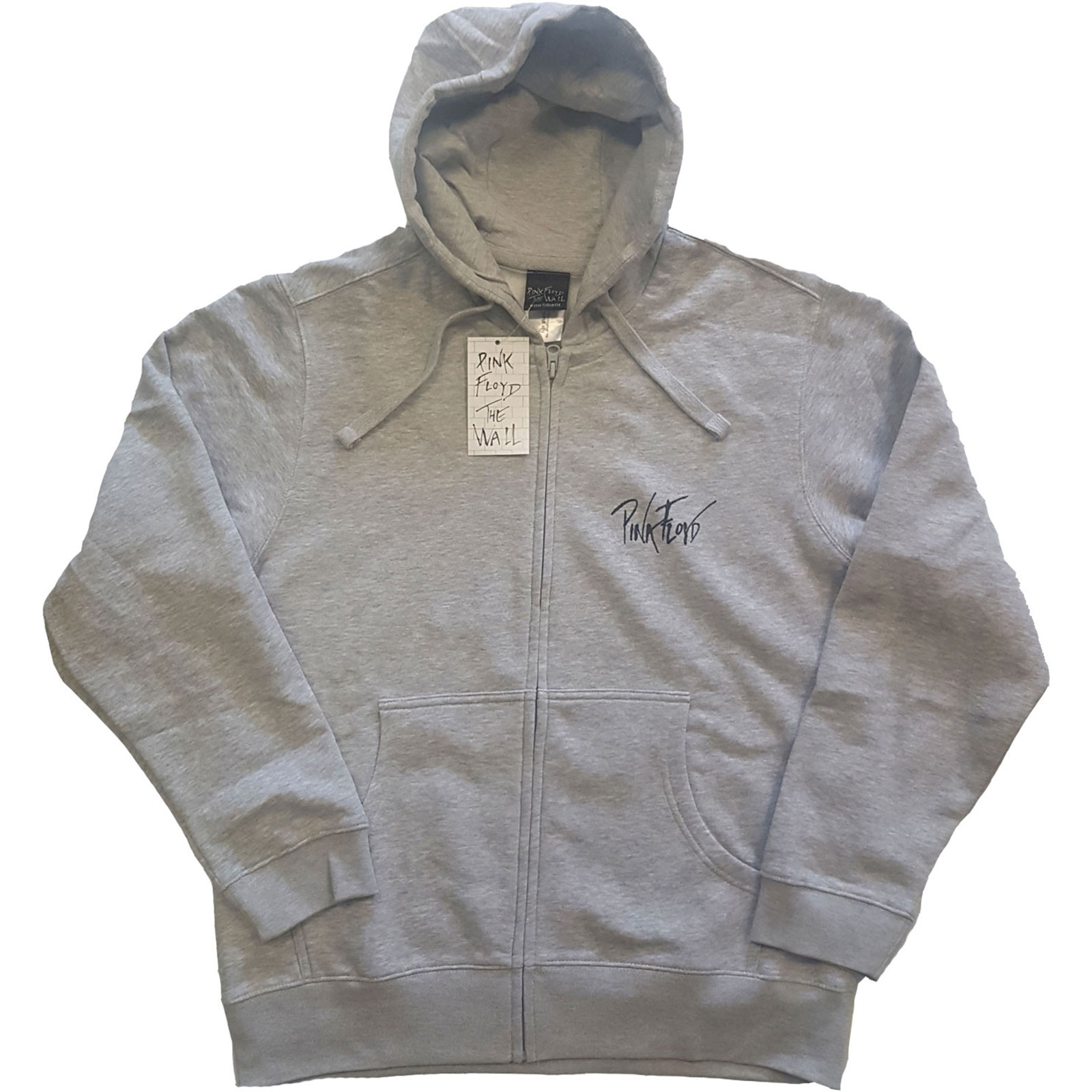 Pink Floyd Zipped Hoodie XXL The Wall Faded Hammers Logo Grau