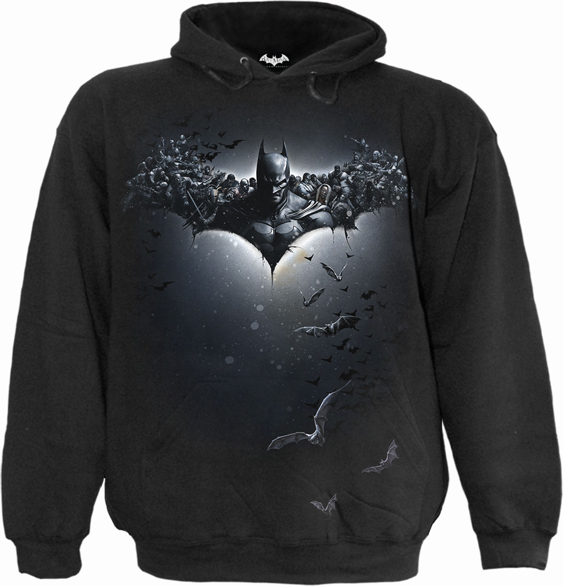 Joker Hoodie XL Arkham Origins Schwarz