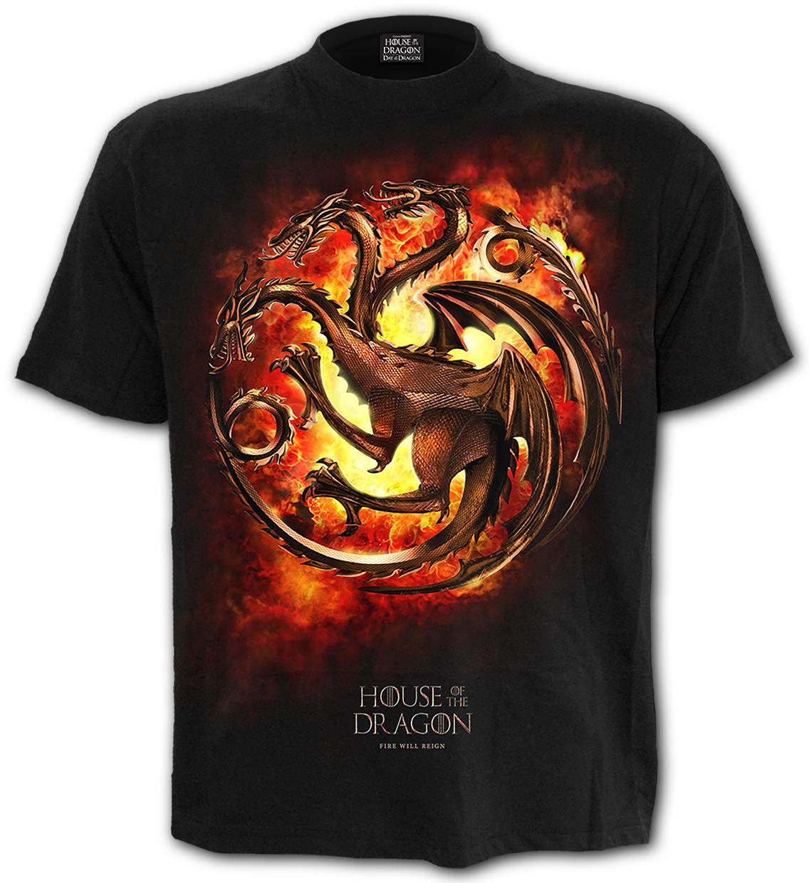 Spiral T-shirt 3XL House of the Dragon- Dragon Flames