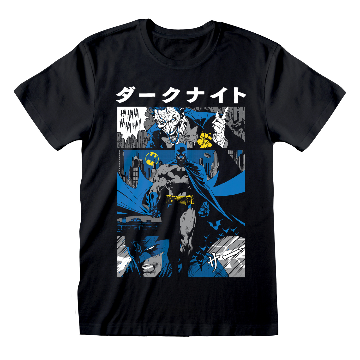 DC Comics Batman T-Shirt M Schwarz Unisex Manga Cover