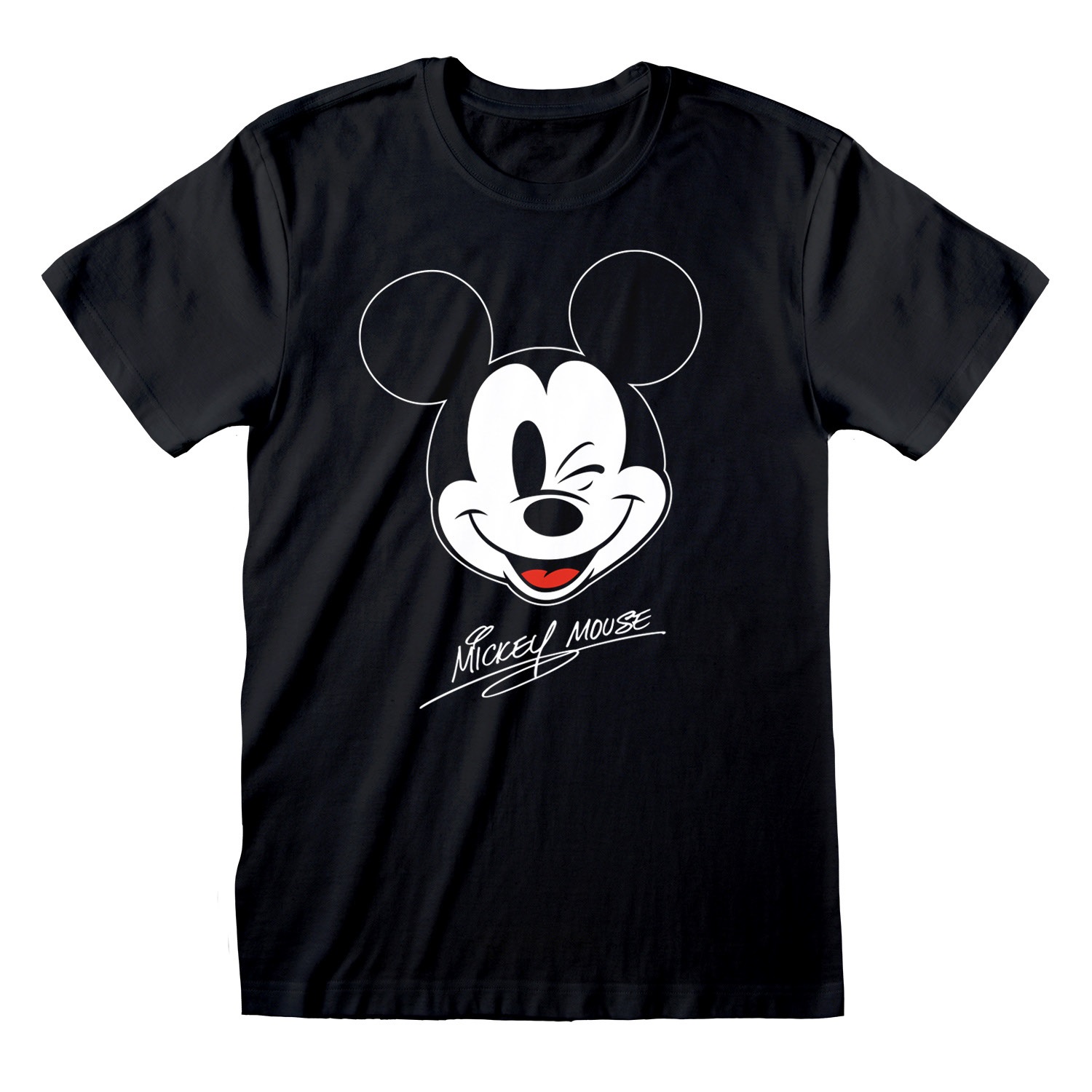 Mickey and Friends T-Shirt XXL Schwarz Unisex Mickey Face
