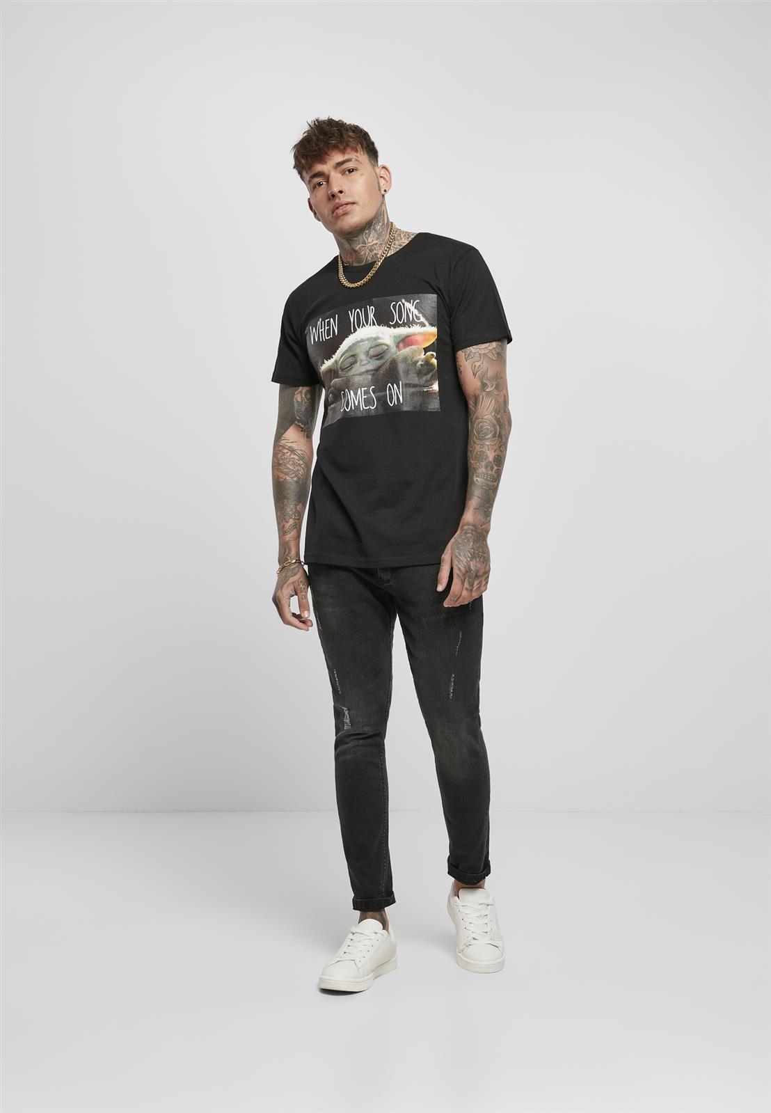 Baby Yoda Song T-Shirt XXL Schwarz