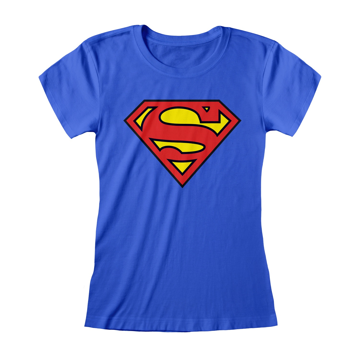 DC Superman Top M Logo Blau