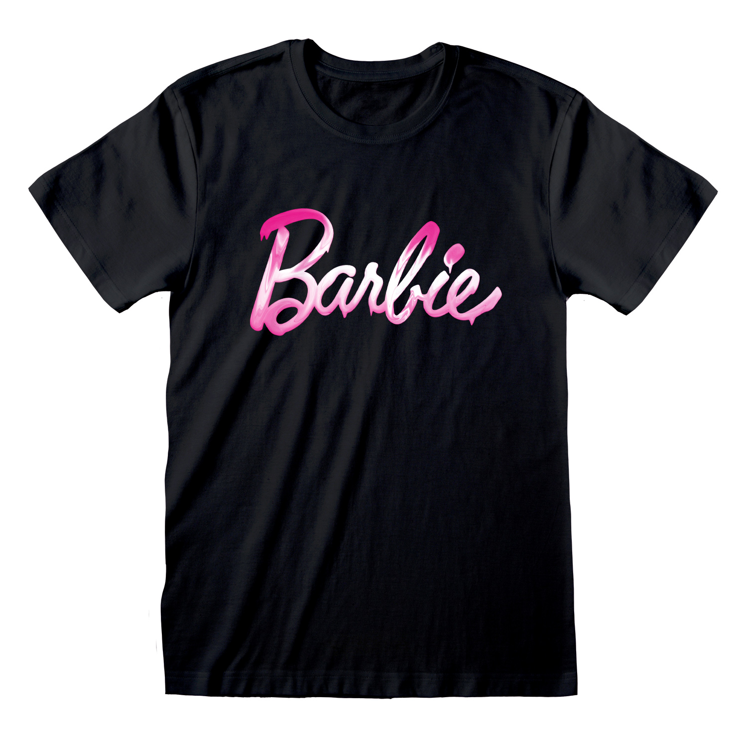 Barbie T-Shirt XXL Schwarz Unisex Melted Logo