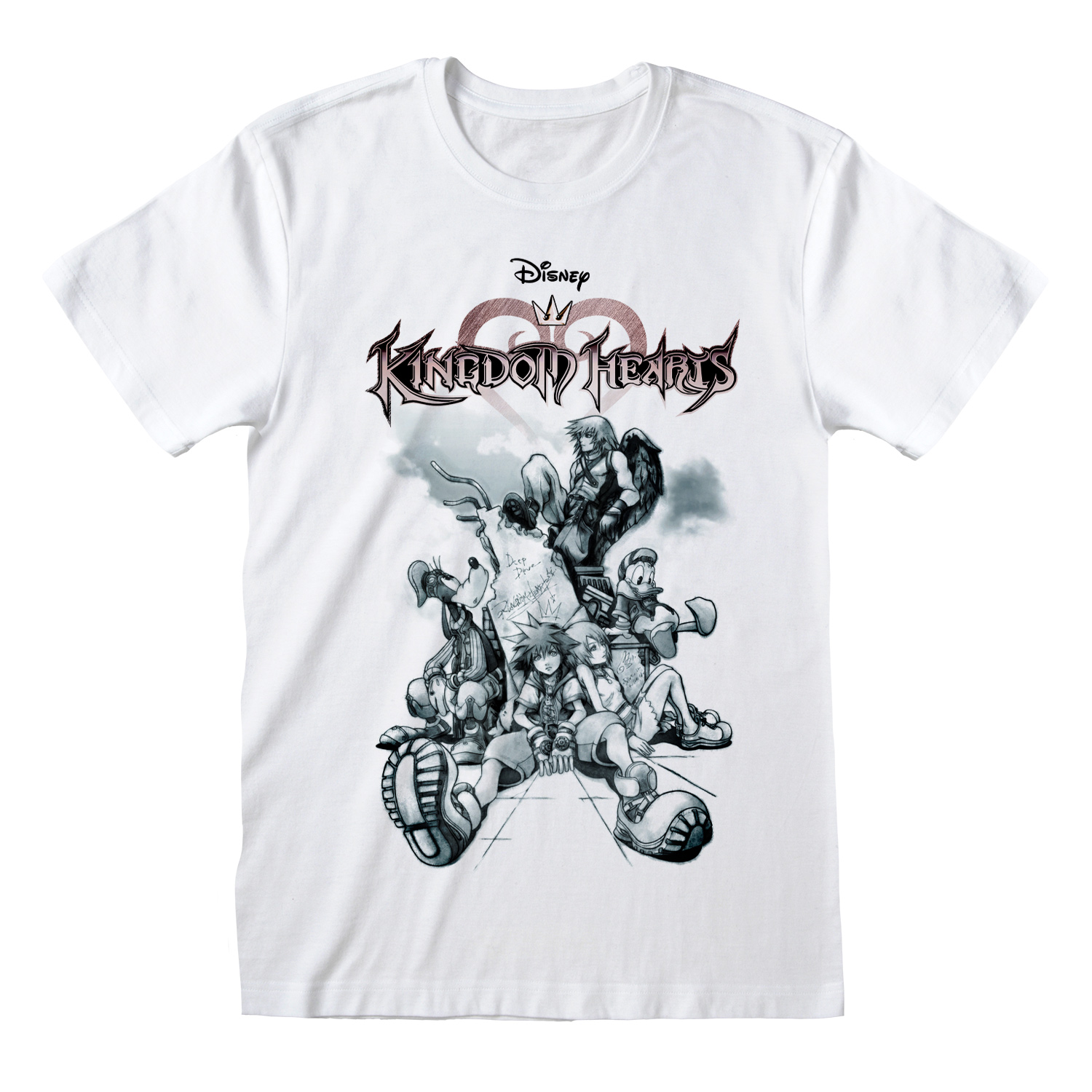 Disney Kingdom Hearts T-Shirt XL Weiß Unisex Skyline