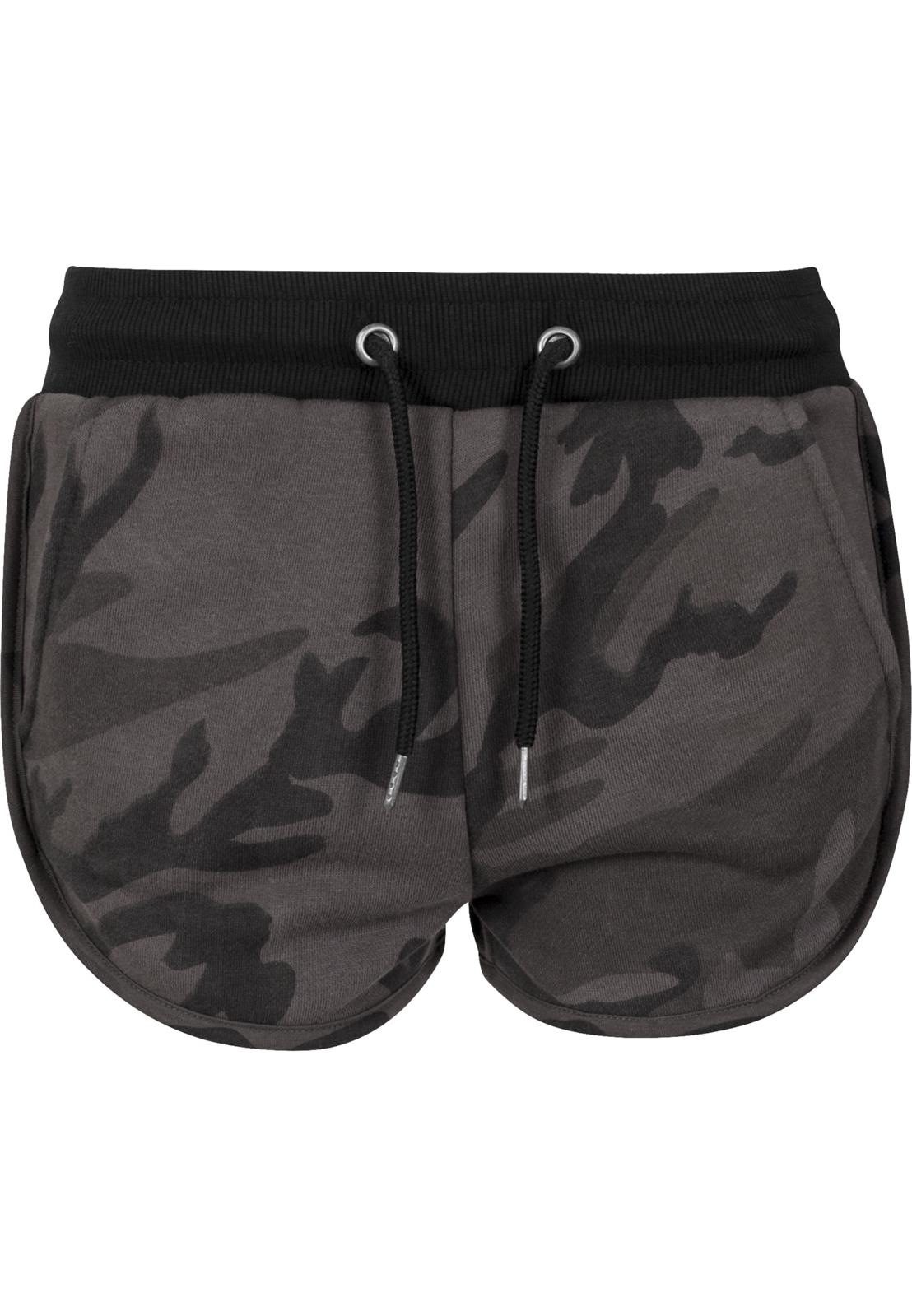 Ladies Camo Hotpants dark camo/blk S