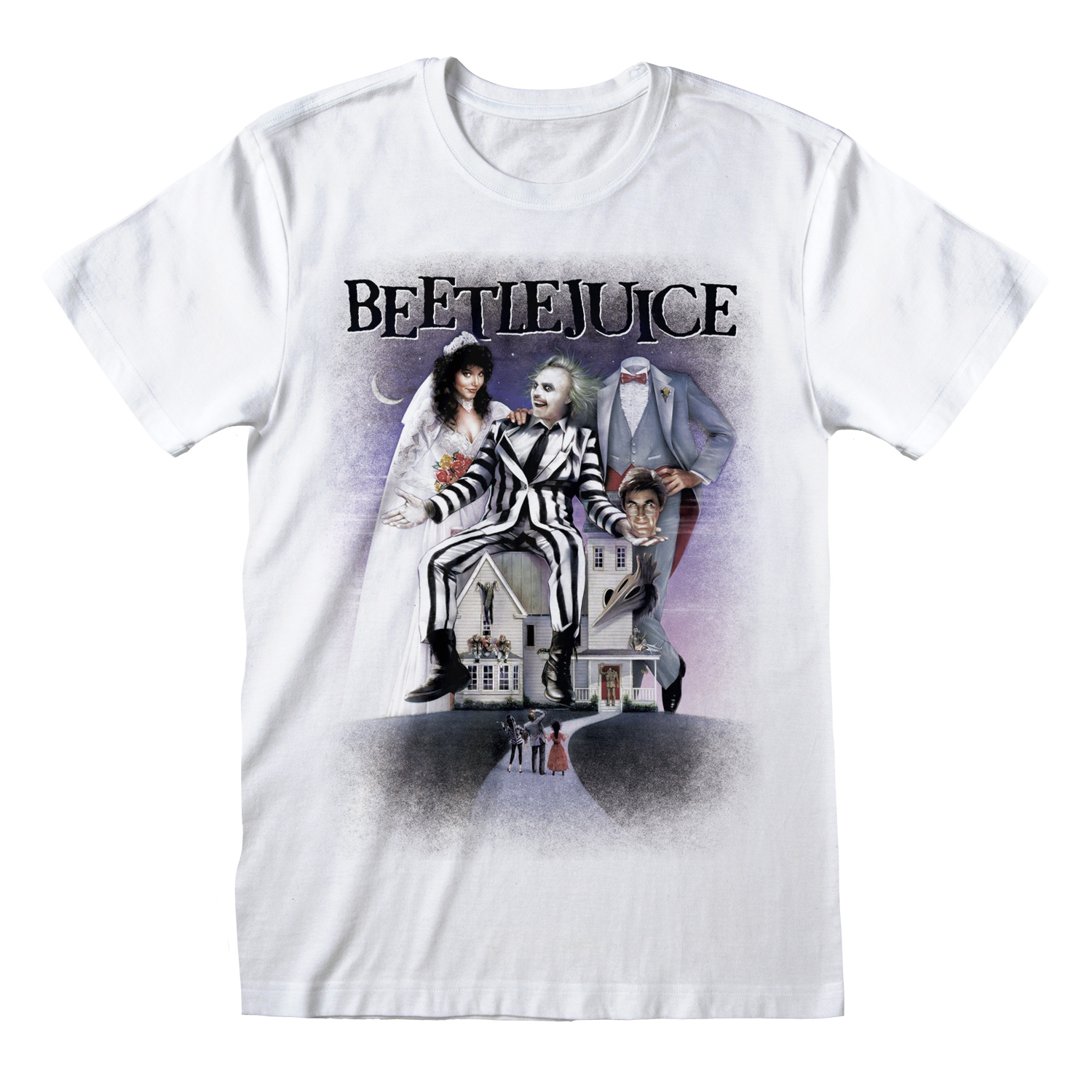 Beetlejuice Poster White  T-Shirt XXL Weiss