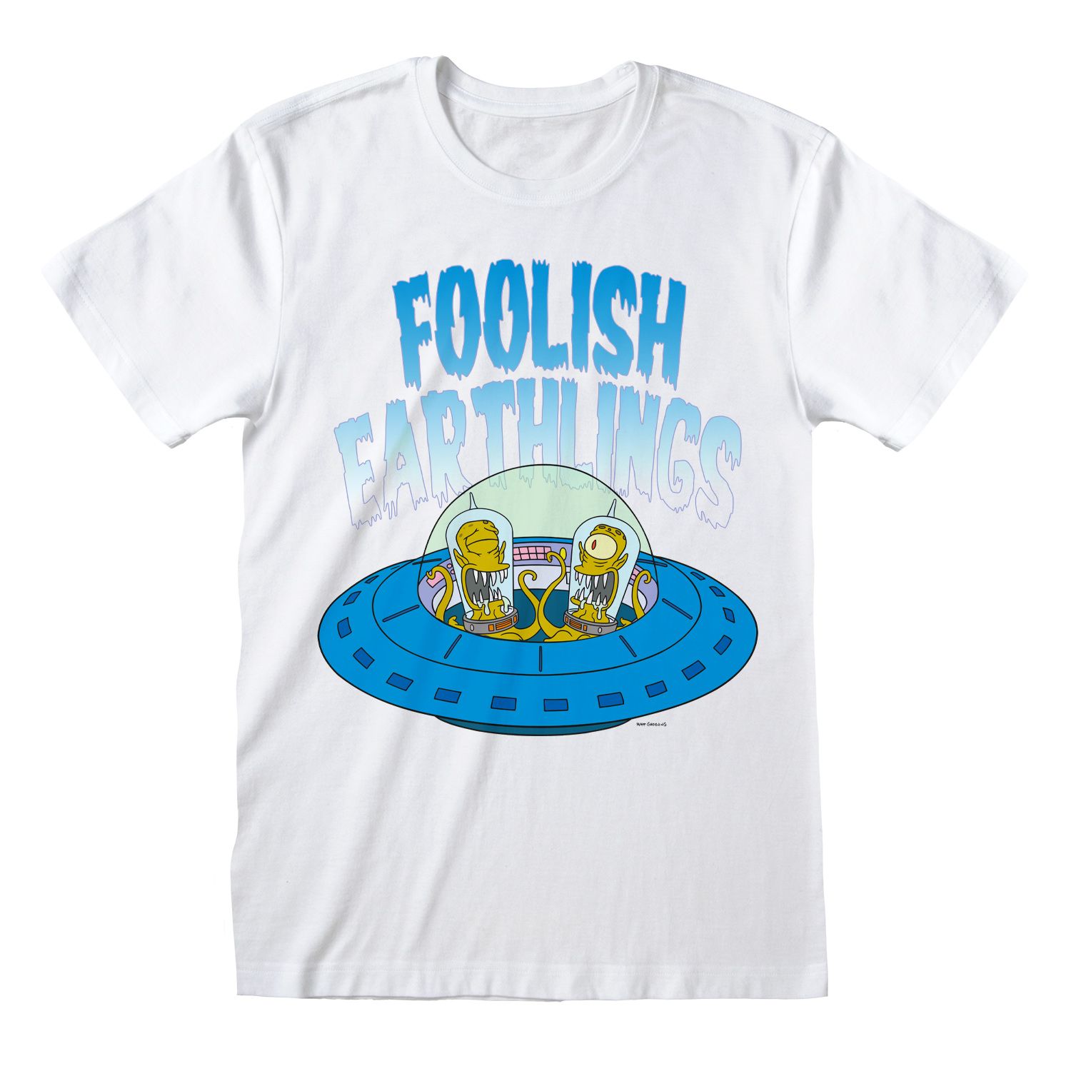 Simpsons T-Shirt XXL Weiß Unisex Foolish Earthlings