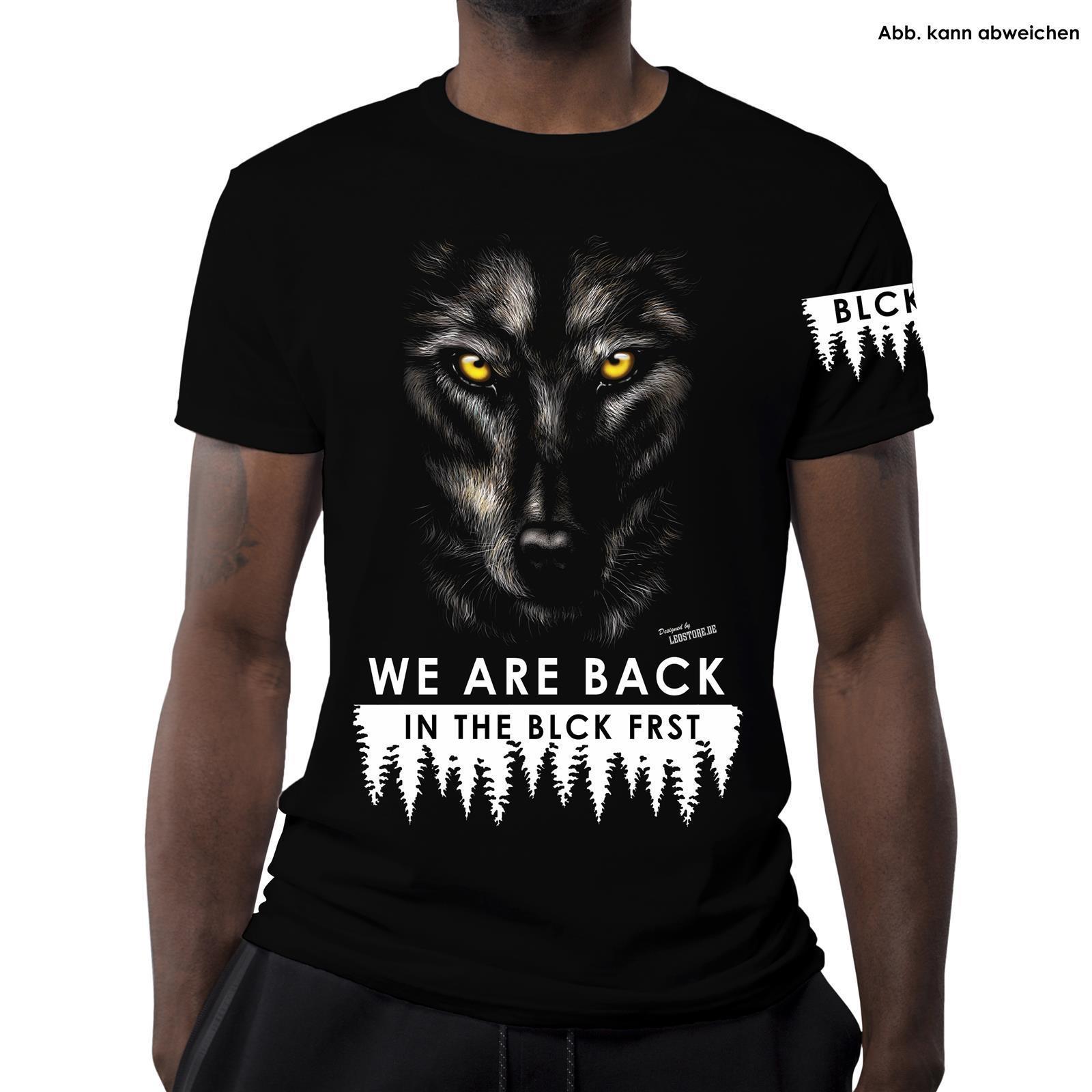 Blck Frst Wolf mit Ärmellogo, Shirt