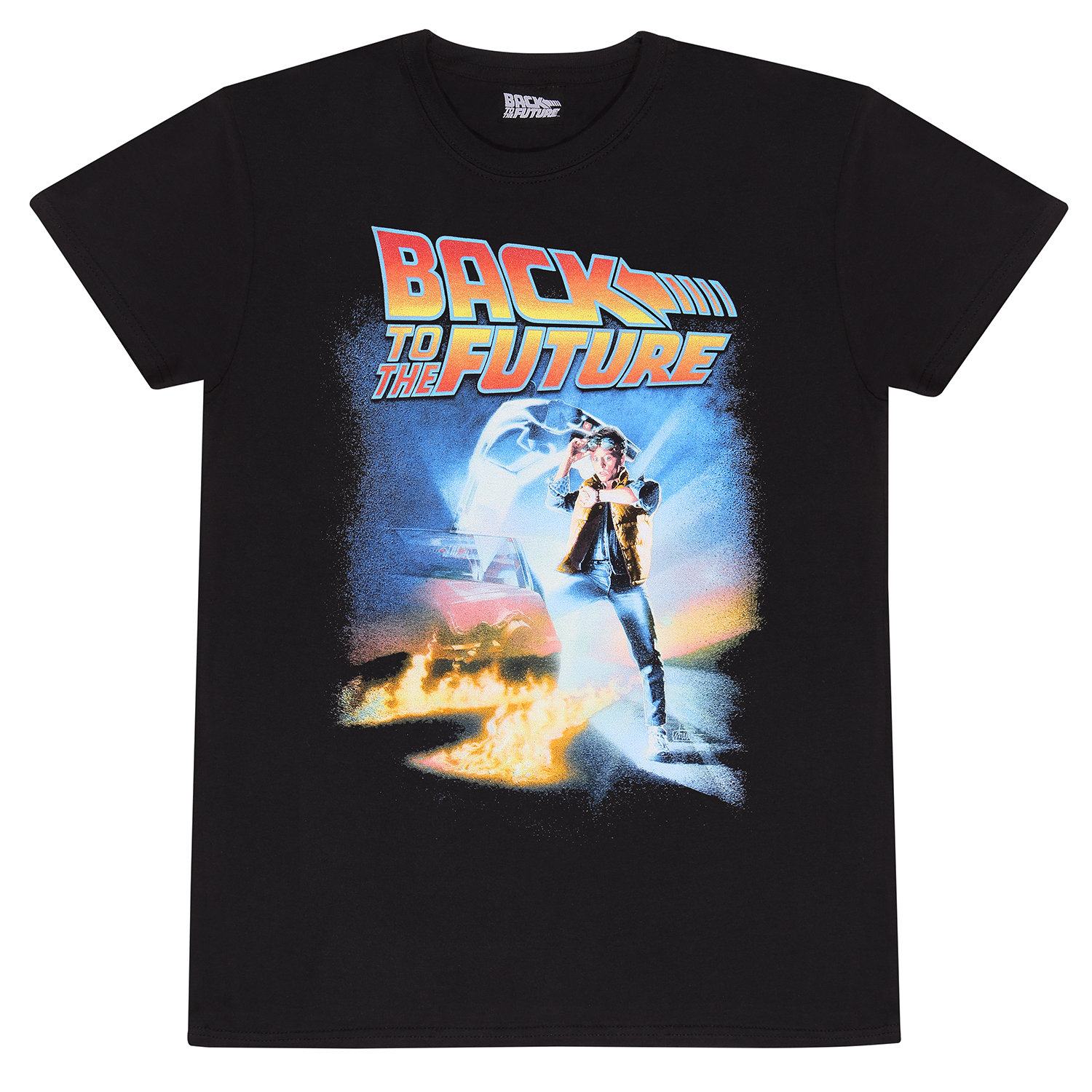 Back To The Future T-Shirt L Schwarz Unisex Poster