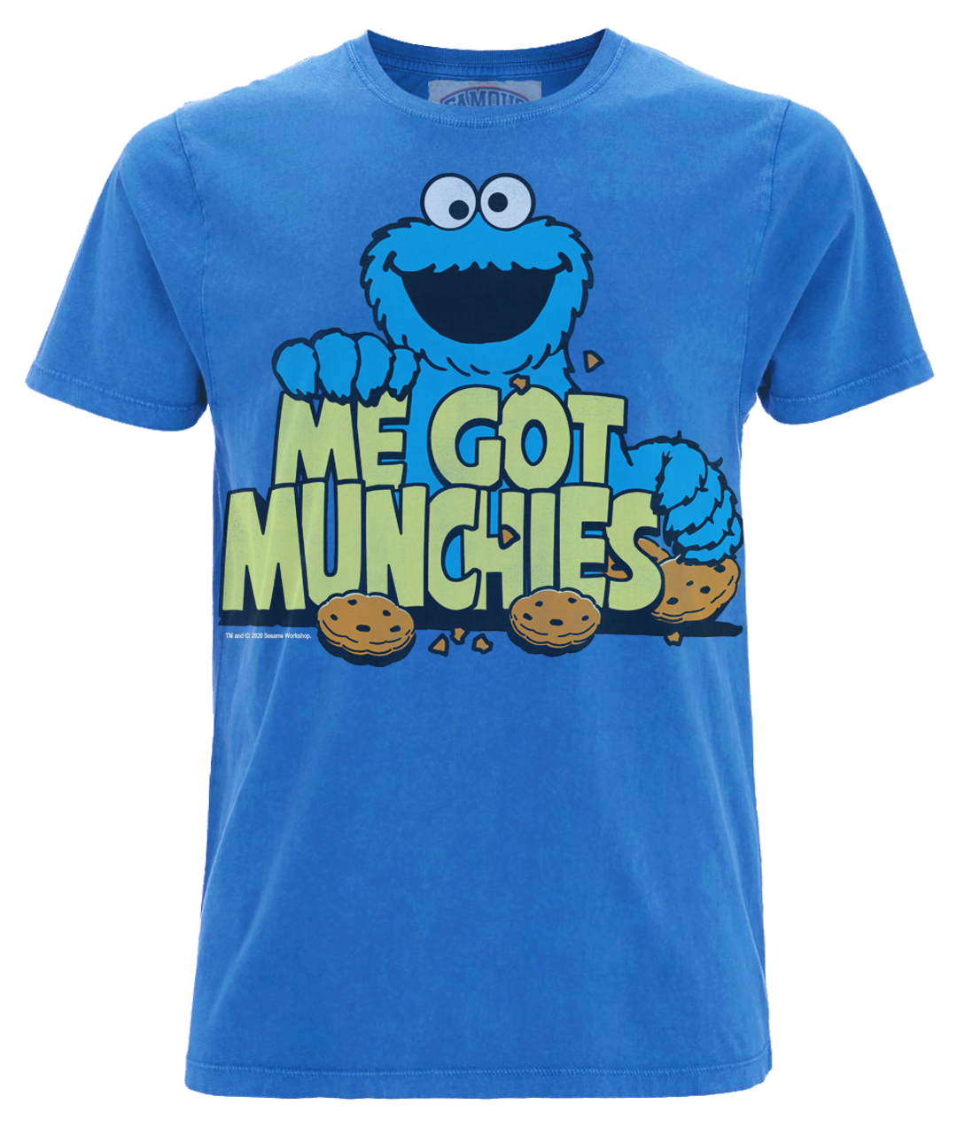 Sesame Street T-Shirt XL Blau Unisex Me Got Munchies Washed