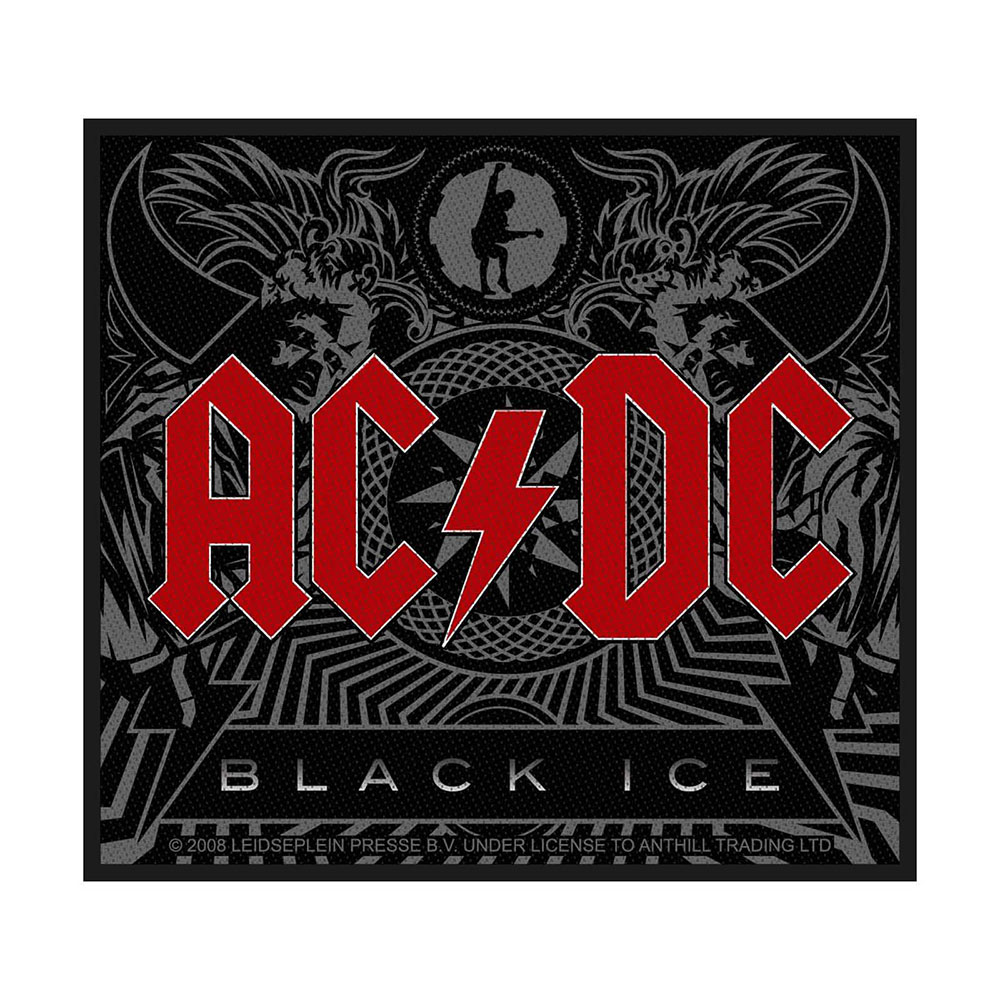 AC/DC Patch "Black Ice" schwarz rot