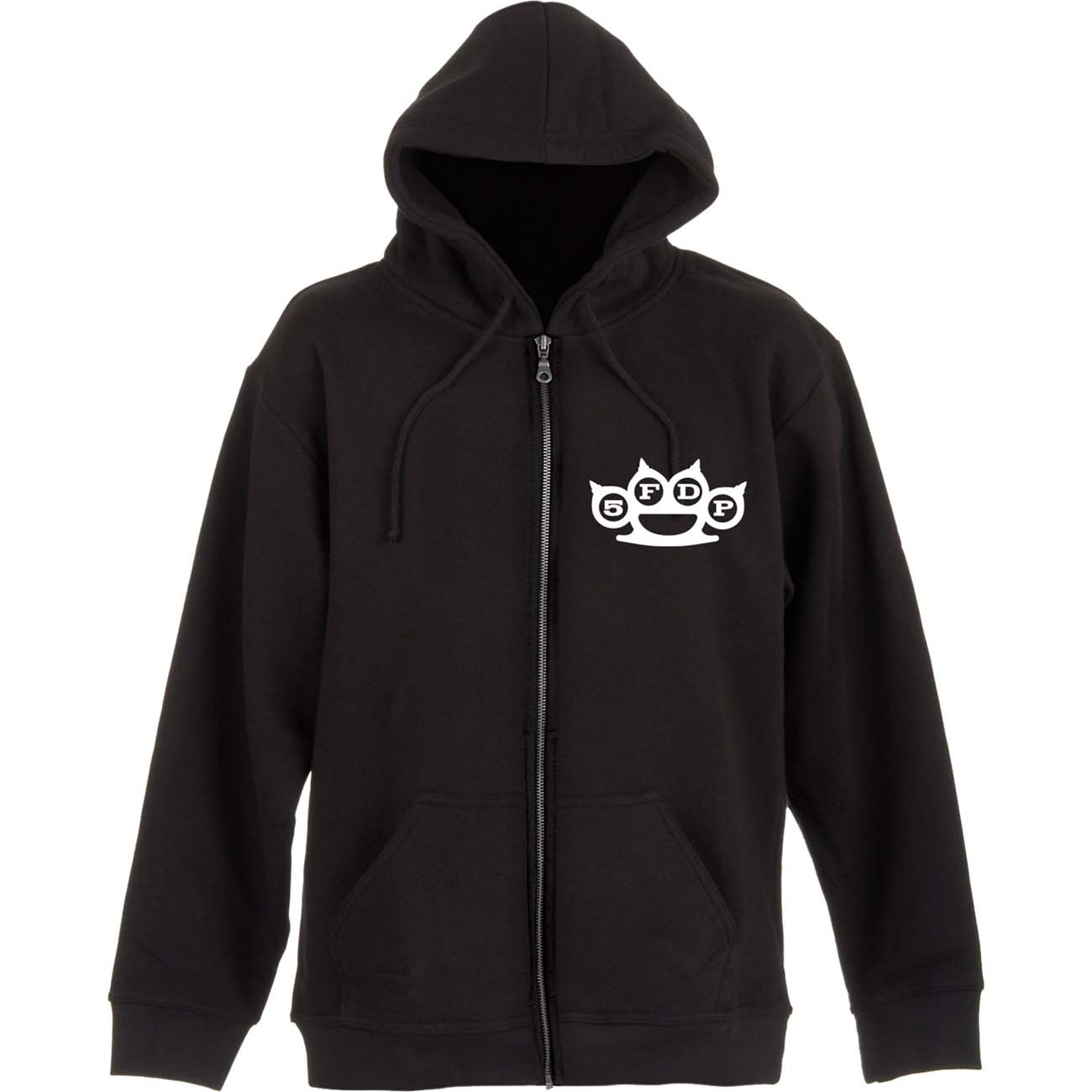 Five Finger Death Punch Zipped Hoodie Knuckles Schwarz Five Finger Death Punch Zipped Hoodie XXL Knuckles Schwarz