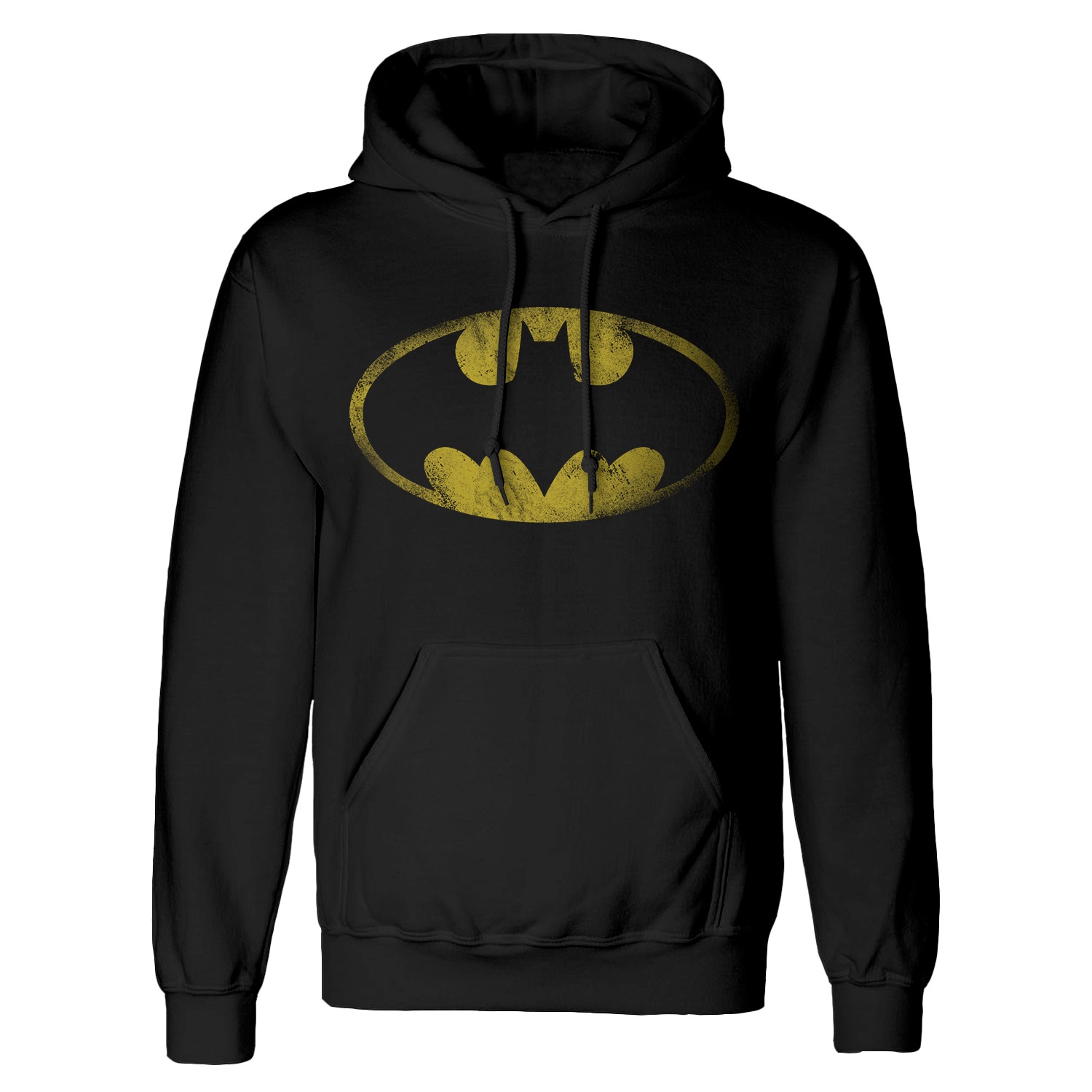 DC Batman Hoodie Distressed Jumbo Logo L