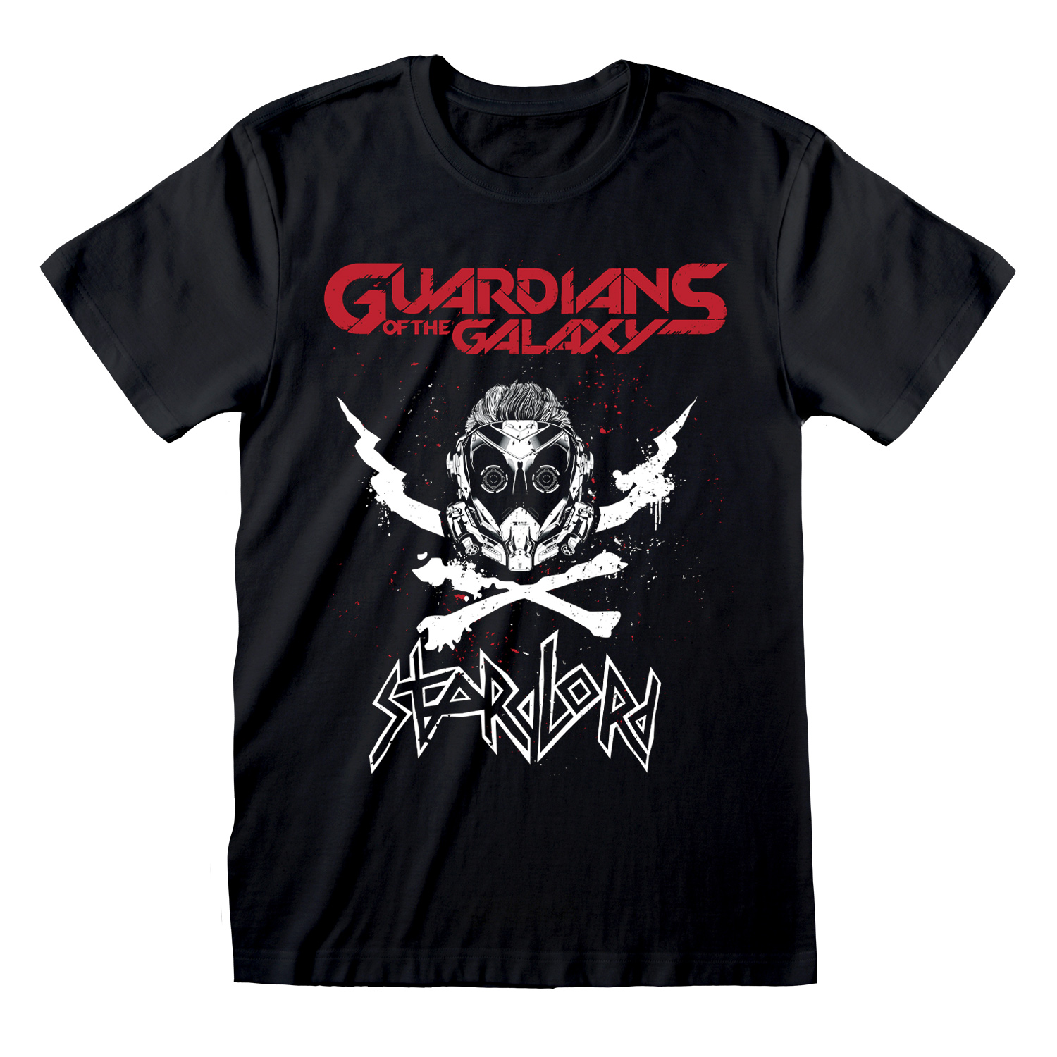 Guardians of the Galaxy Video Game T-Shirt XXL Schwarz Unisex Crossbones