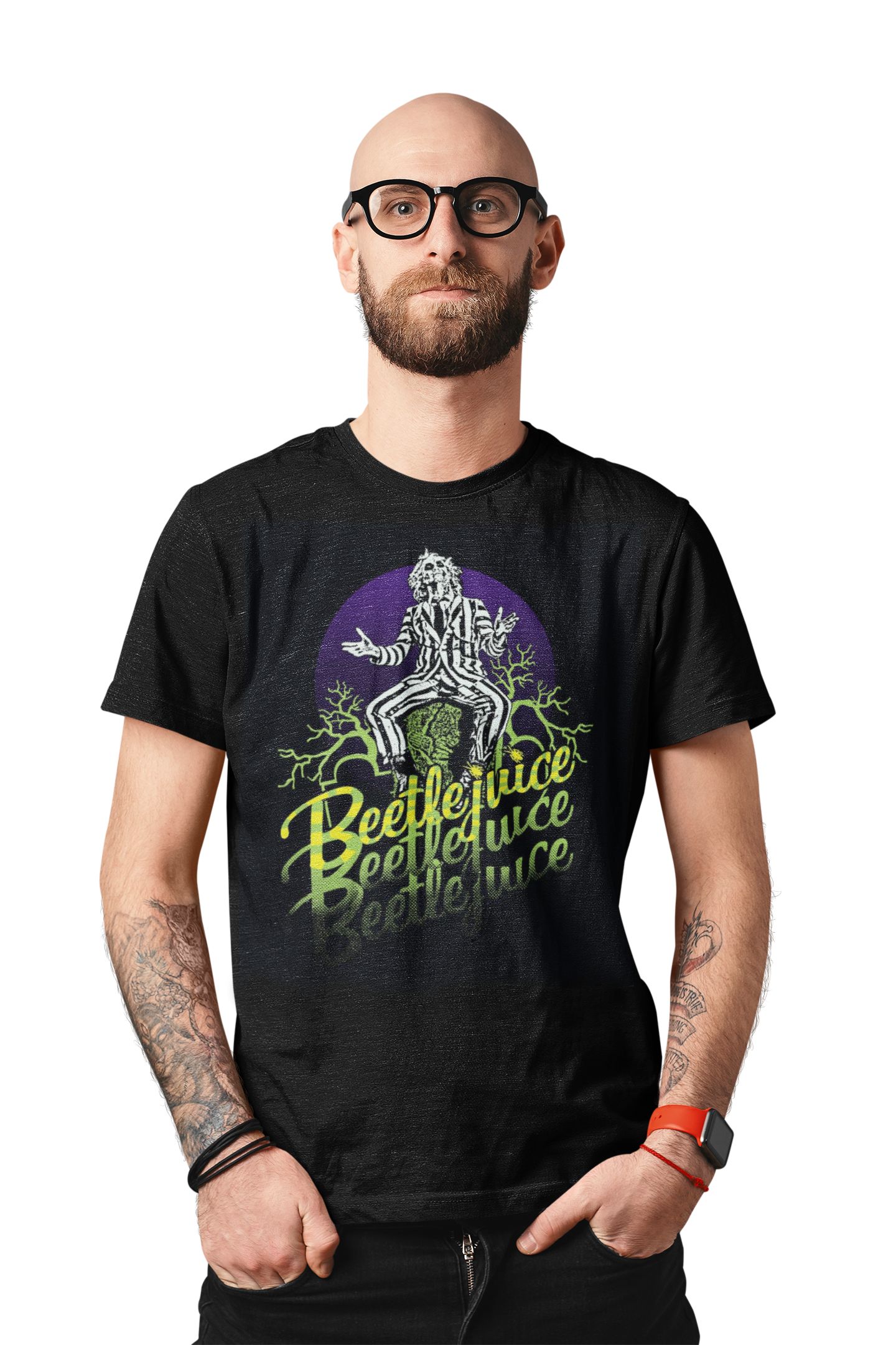 Beetlejuice T-Shirt XXL Schwarz Unisex Triple B