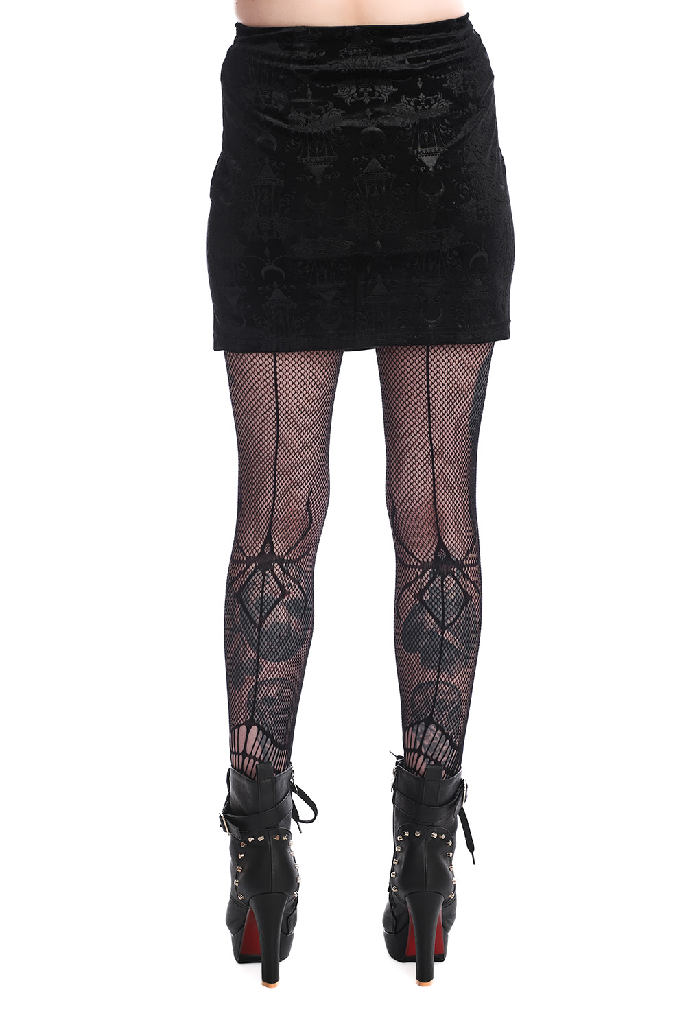 Banned Minirock XL Schwarz Chandelier Slit Mini Skirt