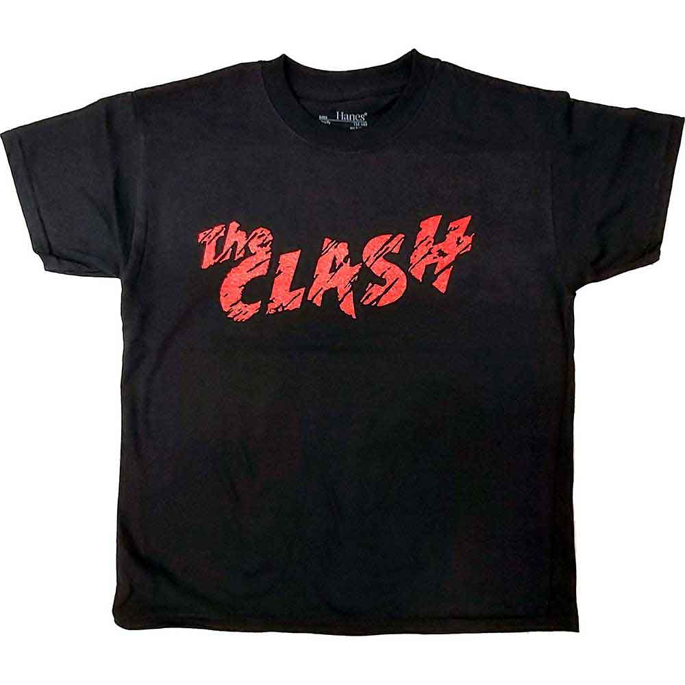 The Clash Kindershirt 12-13 Jahre Schwarz Unisex Logo