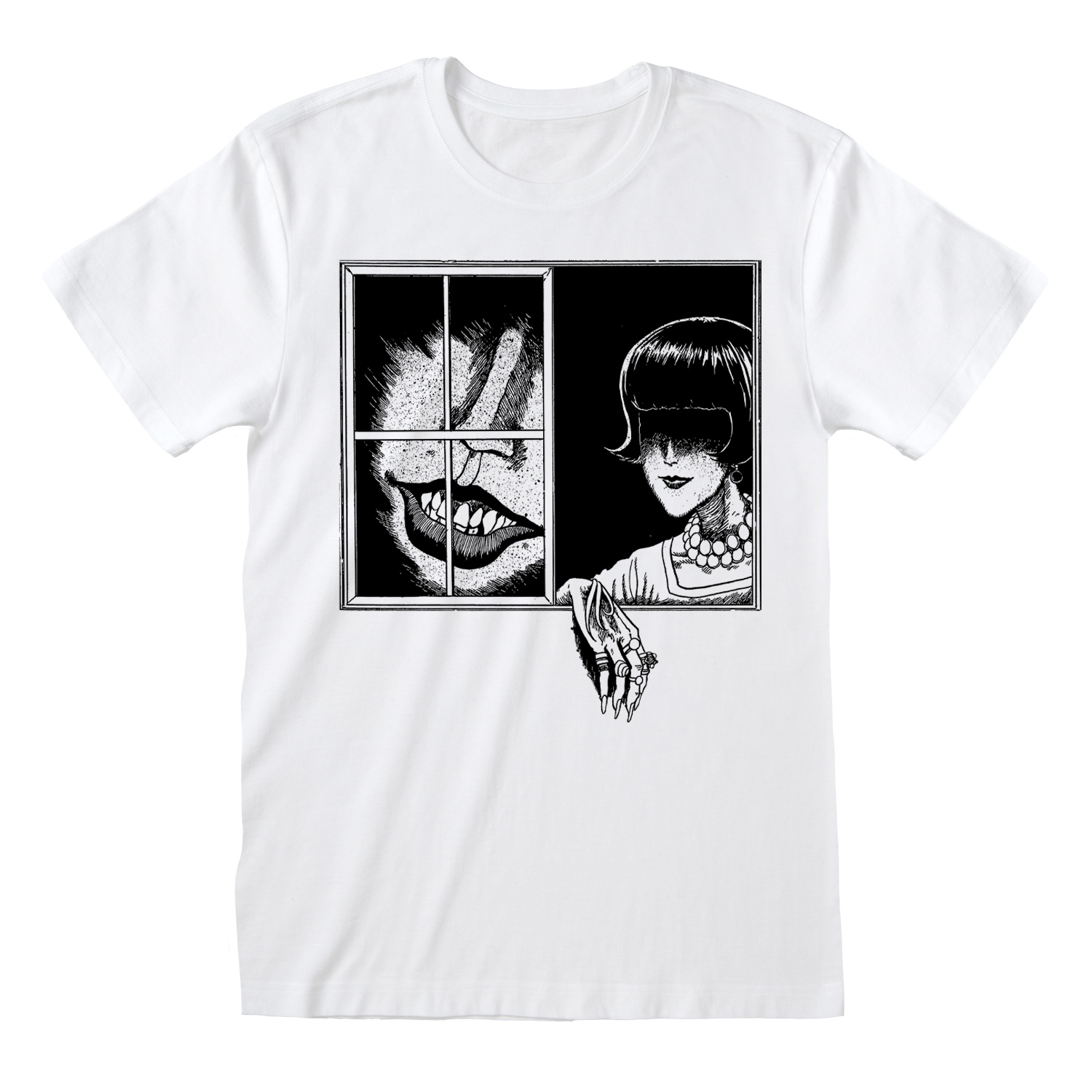 Junji-Ito T-Shirt XL Weiß Unisex Window