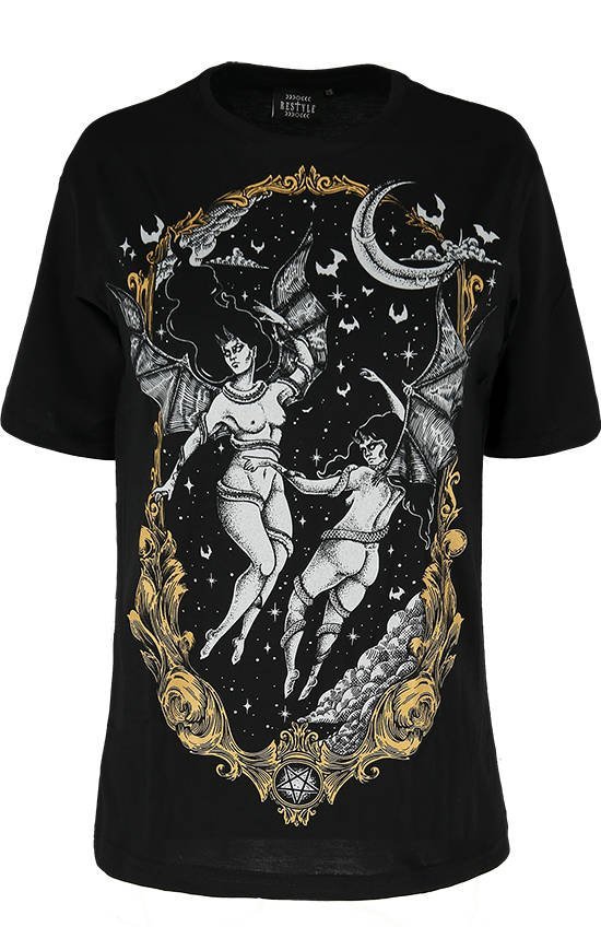 Restyle T-shirt Succubus Las Furias XS Oversized