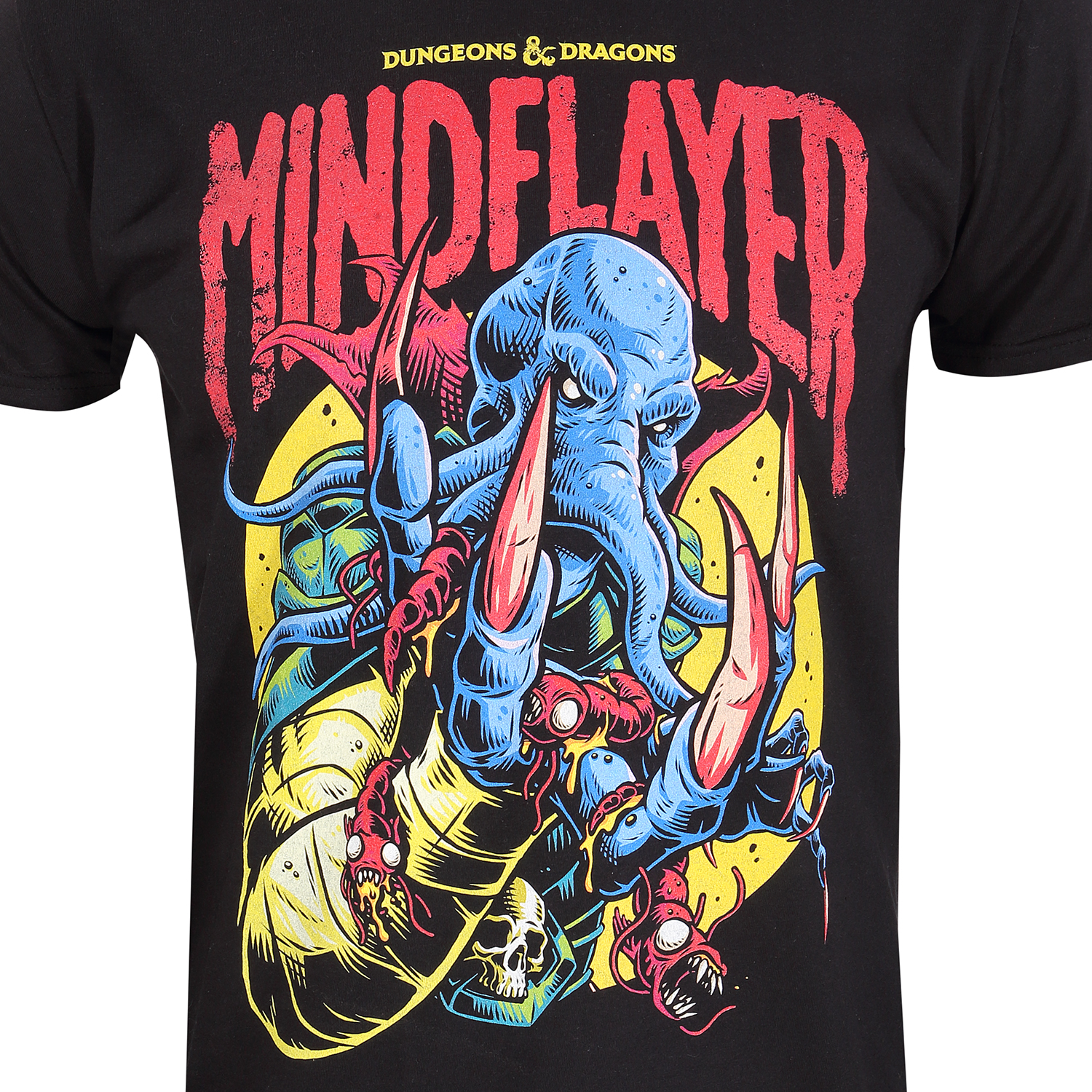 Dungeons And Dragons T-Shirt XXL Schwarz Unisex Mindflayer Colour Pop