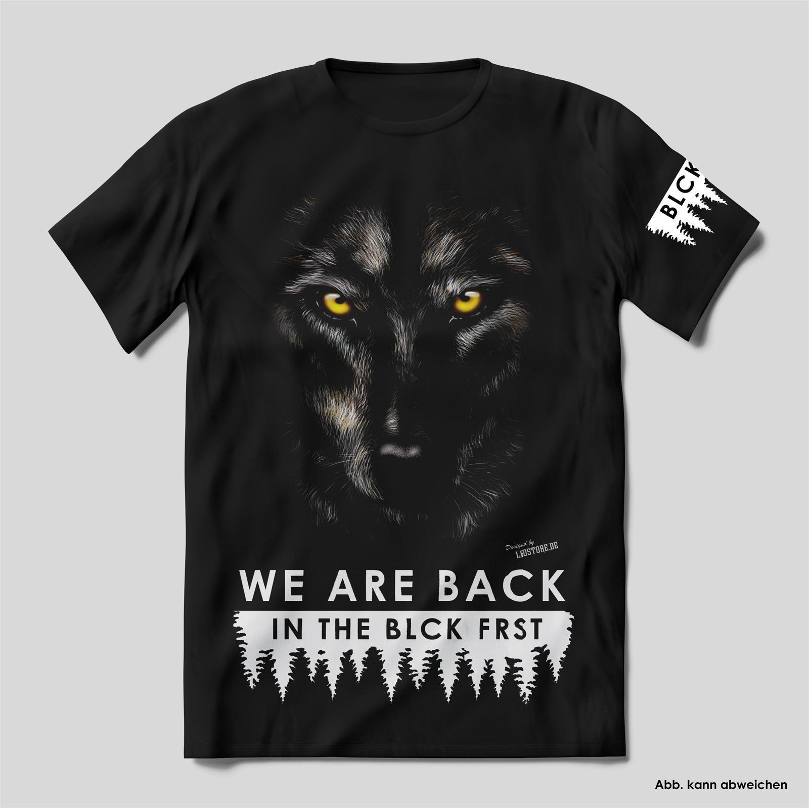 Blck Frst Wolf mit Ärmellogo, Shirt