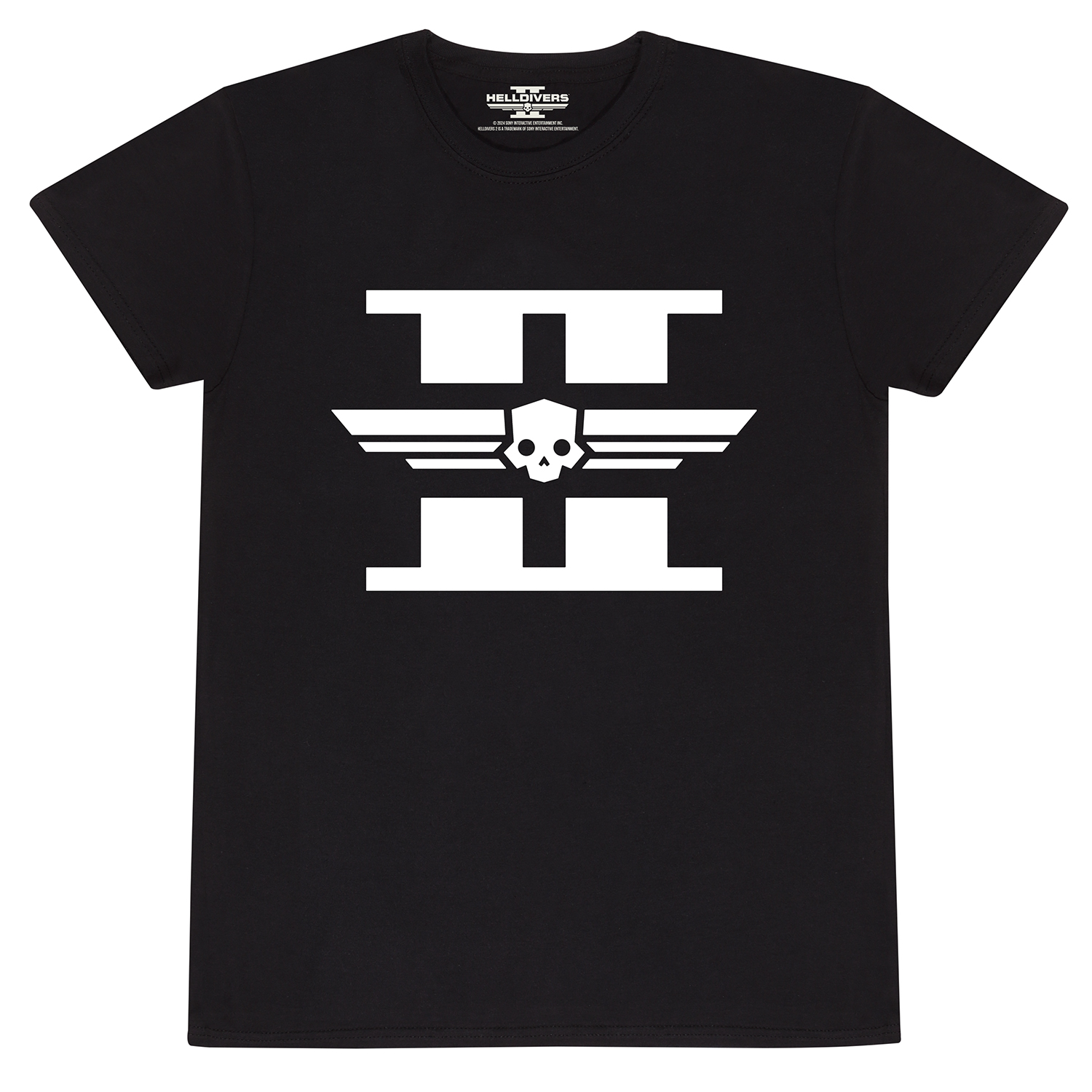 Helldivers 2 T-Shirt L Schwarz Unisex White Logo