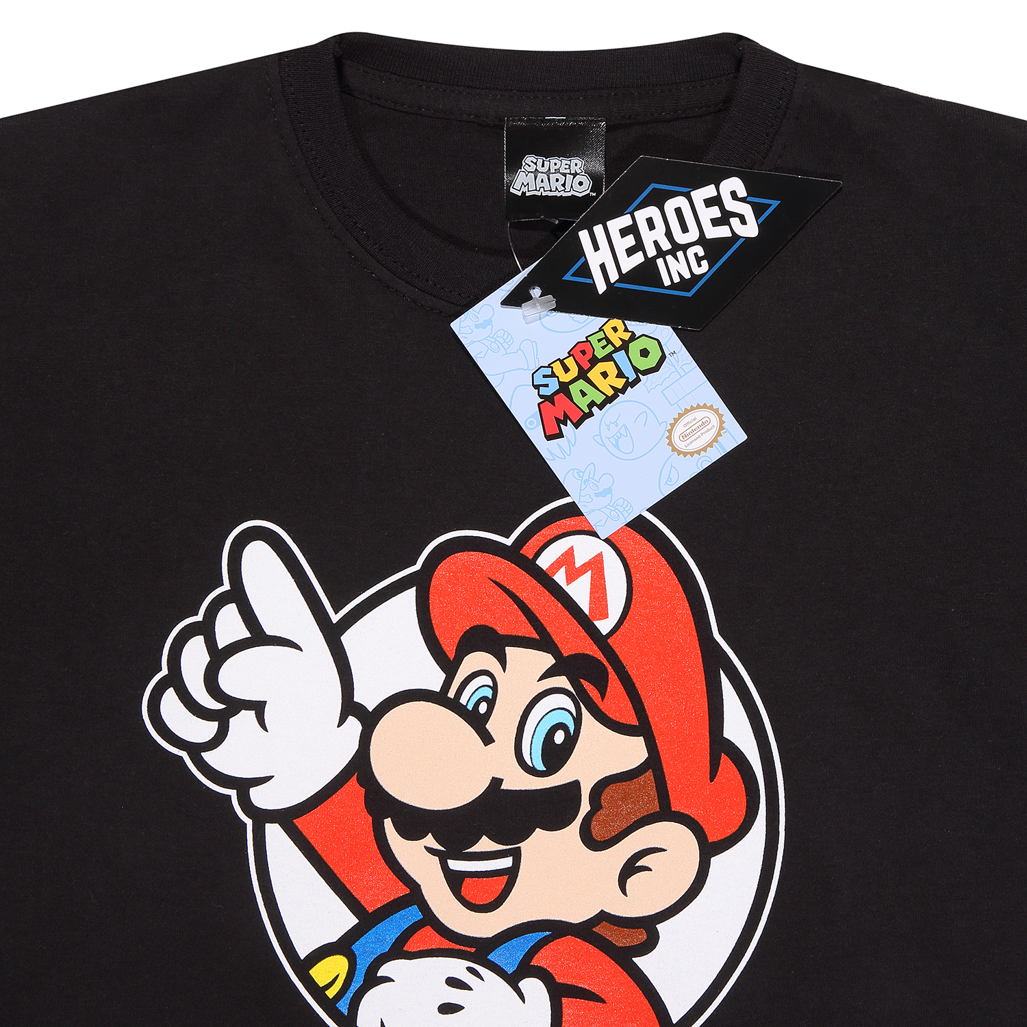 Super Mario T-Shirt 12-13 Jahre Schwarz Kinder Unisex It's a Me Mario