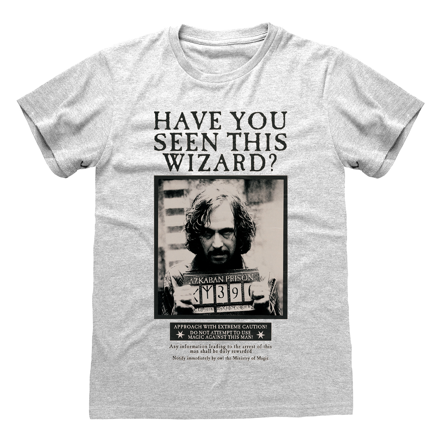 Harry Potter T-Shirt XXL Meliert Grau Unisex Sirius Black Poster
