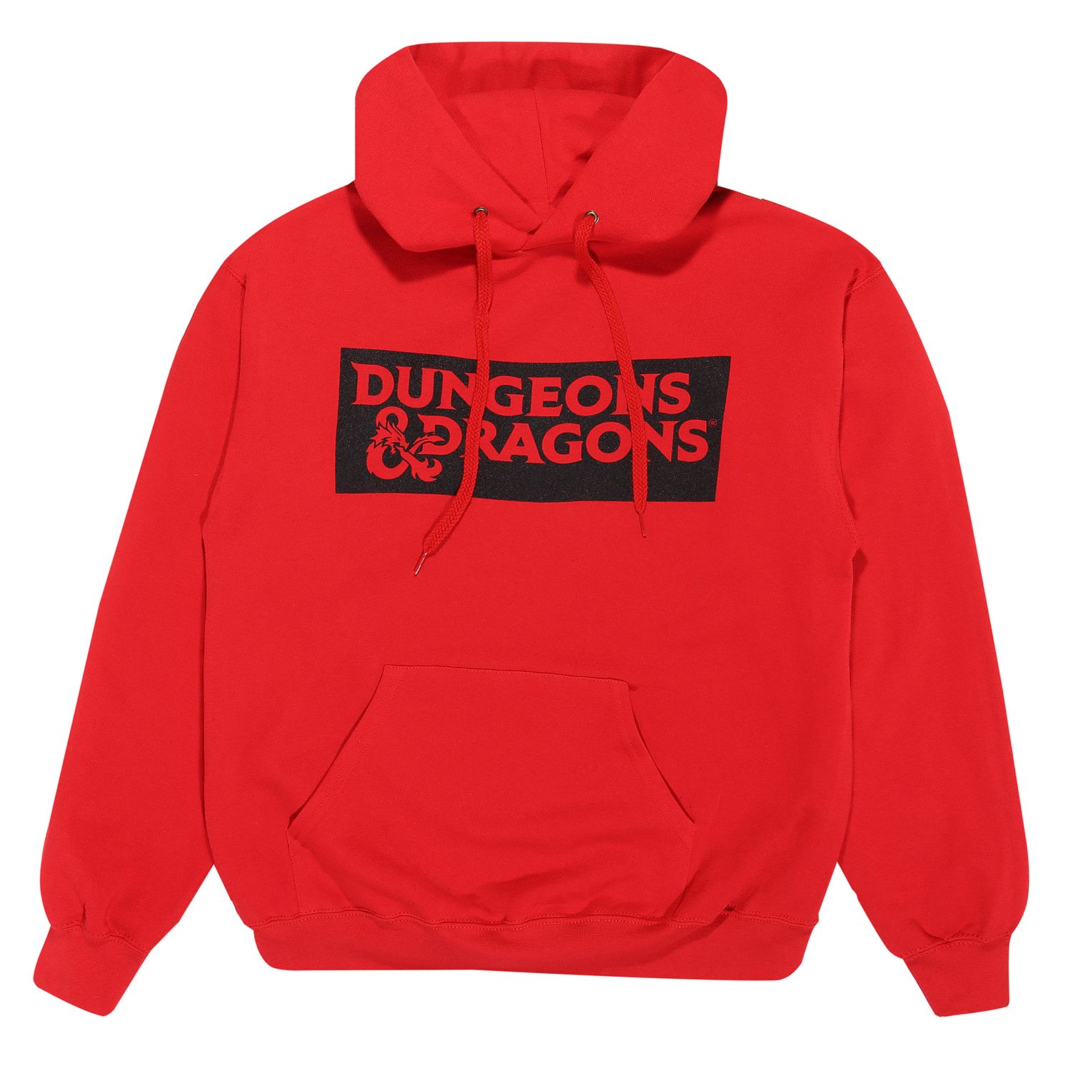 Dungeons and Dragons Hoodie L Rot Unisex Logo (Front & Back Print)