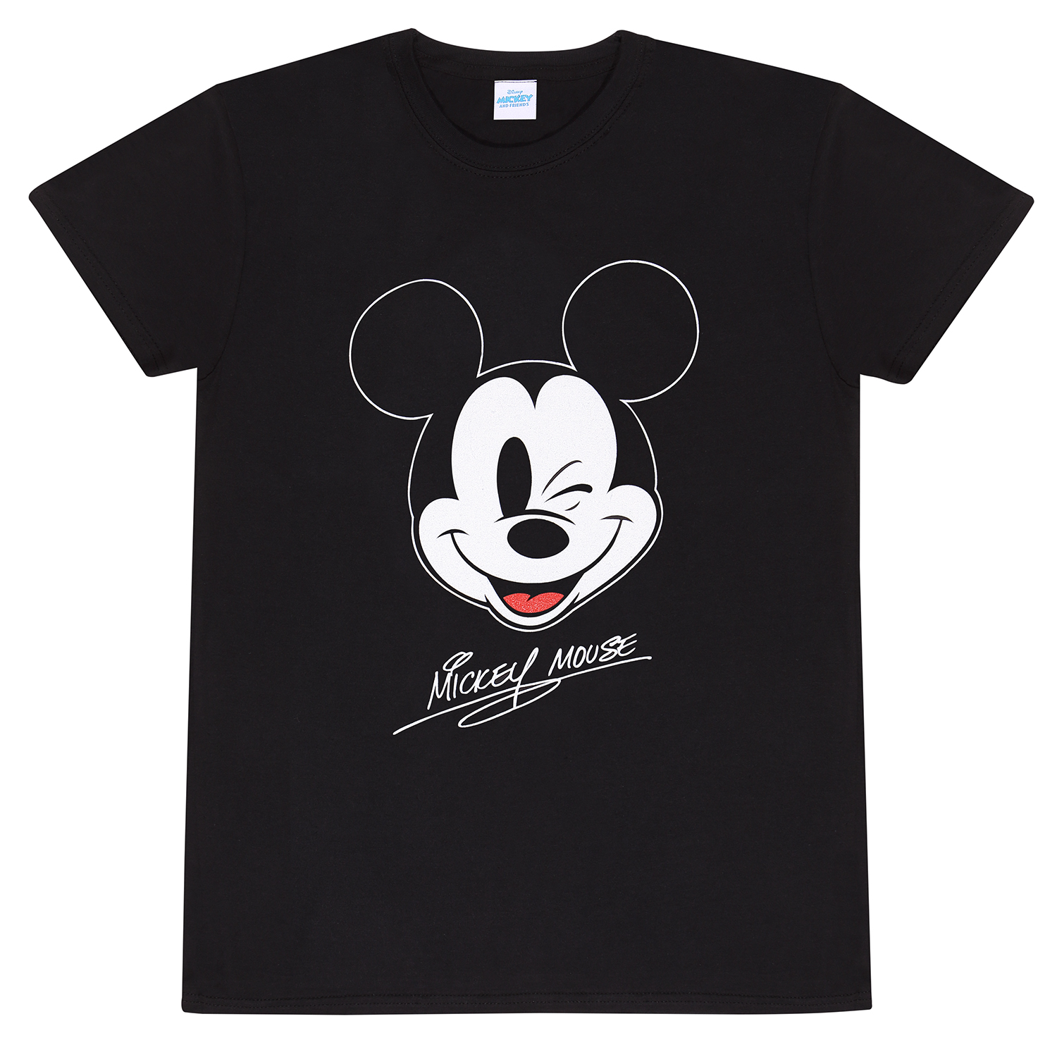 Mickey and Friends T-Shirt XXL Schwarz Unisex Mickey Face