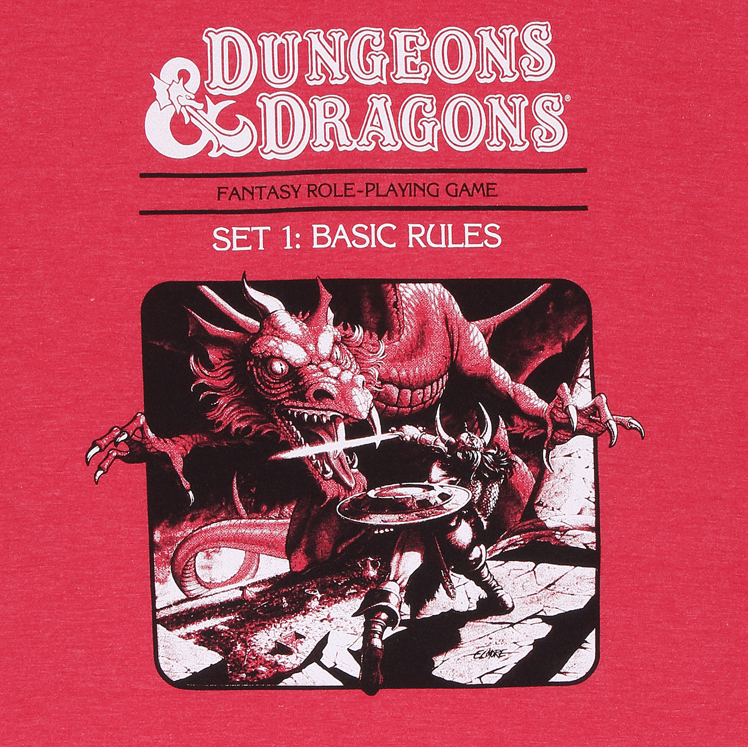 Dungeons And Dragons T-Shirt XXL Rot Unisex Dragon Slayer