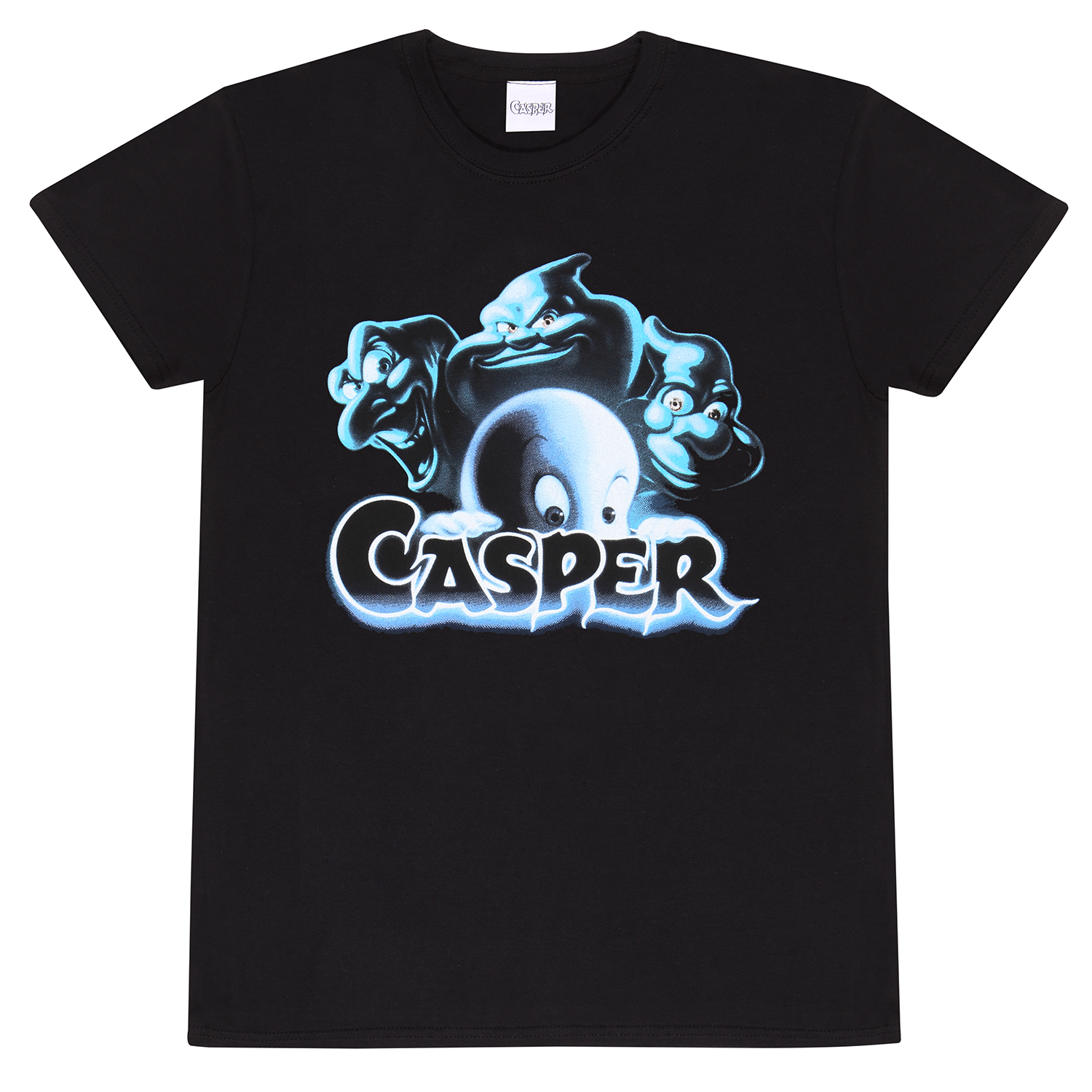 Casper T-Shirt  Schwarz Unisex Film Title Casper T-Shirt XXL Schwarz Unisex Film Title