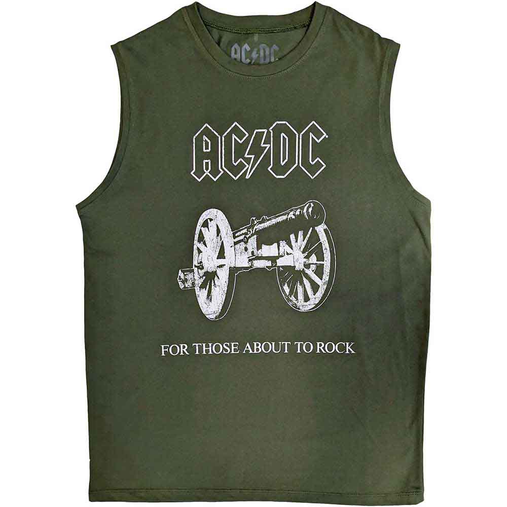 AC/DC T-Shirt XXL Grün Unisex About To Rock
