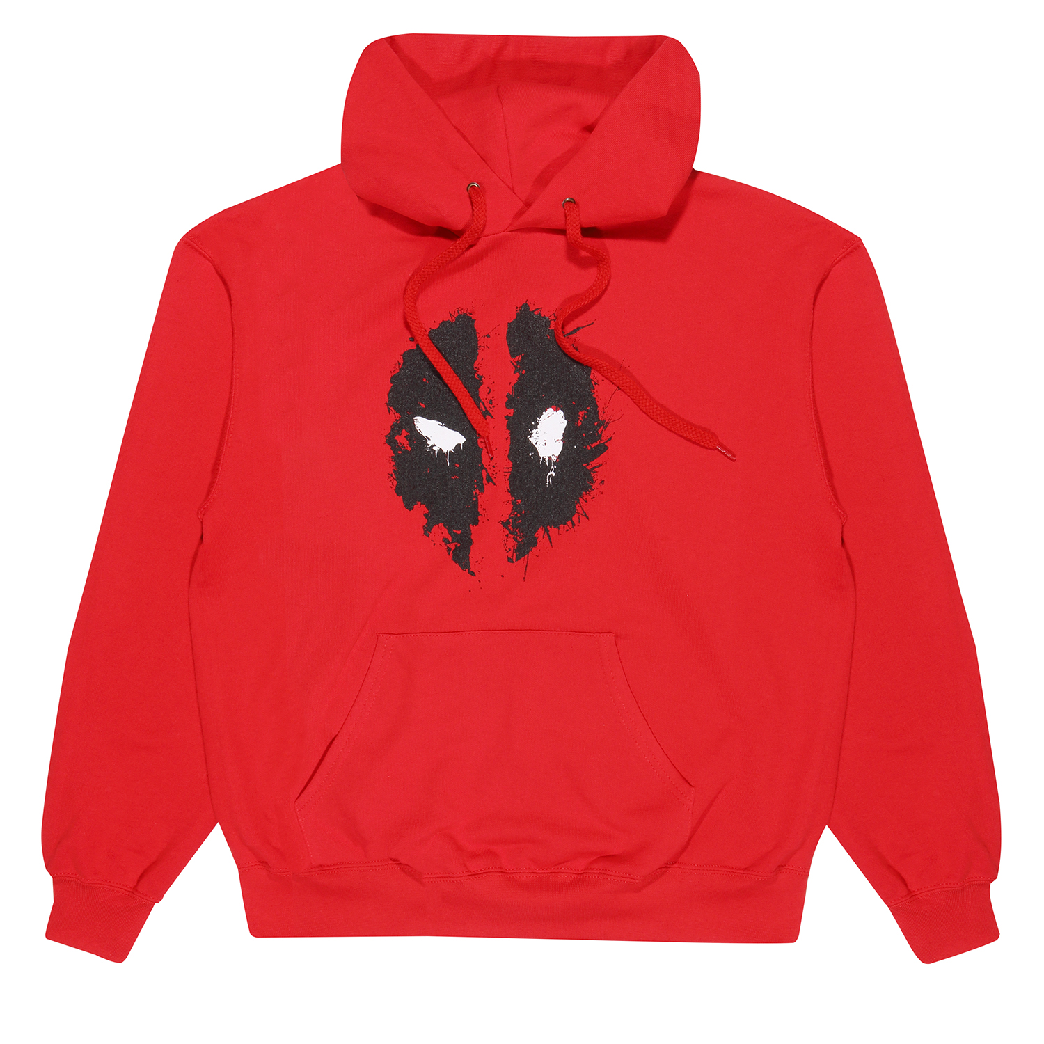 Deadpool Hoodie L Rot Unisex Mask Splatter