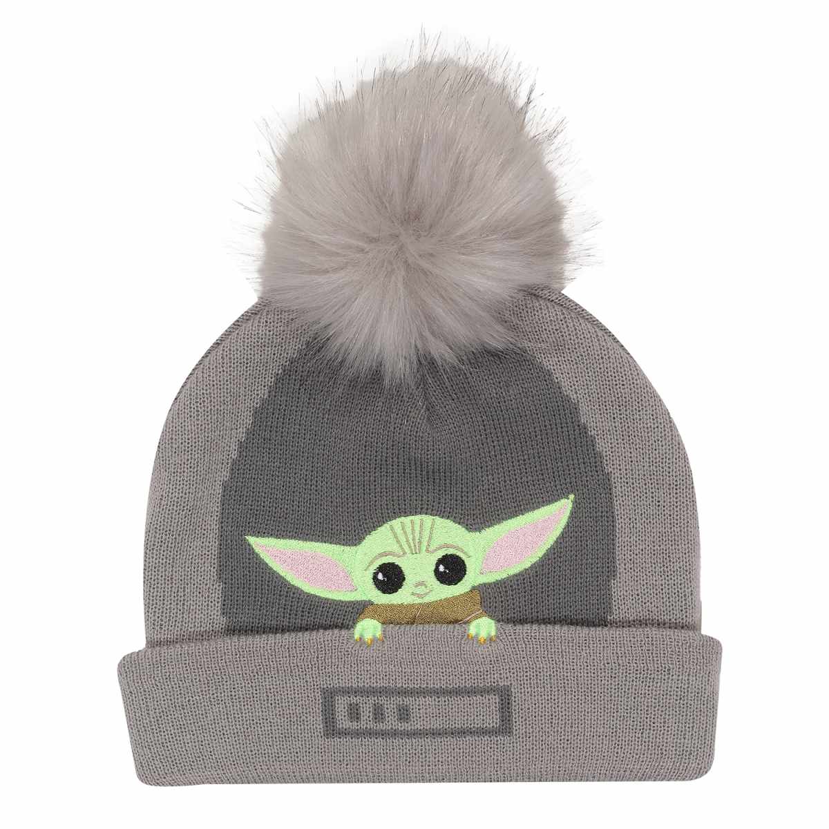 Star Wars: Mandalorian Mütze Grau Unisex Grogu In The Crib Beanie Einheitsgröße