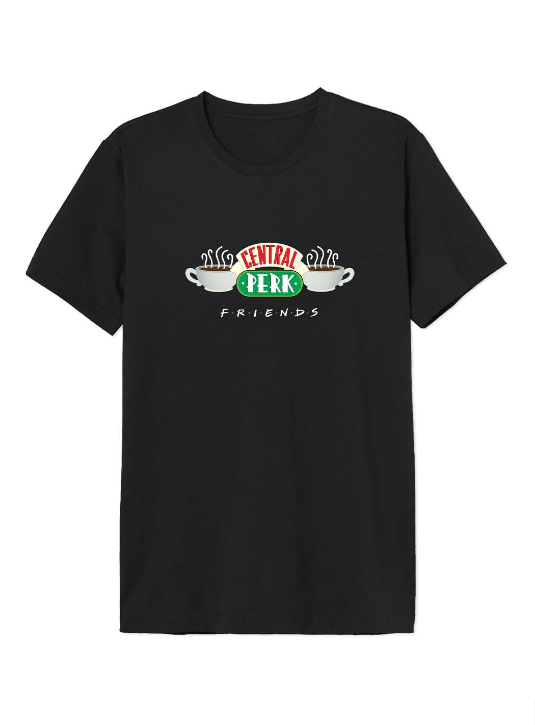 Friends T-Shirt XXL Schwarz Central Perk Logo Unisex
