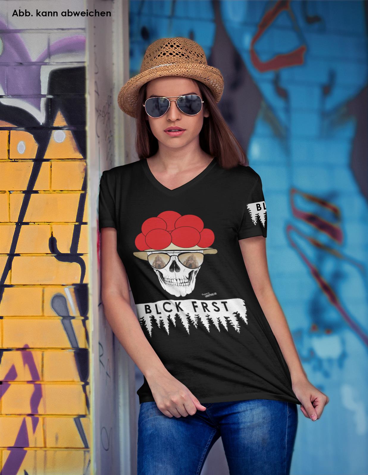 Blck Frst Bommelschädel Girly 3XL Shirt