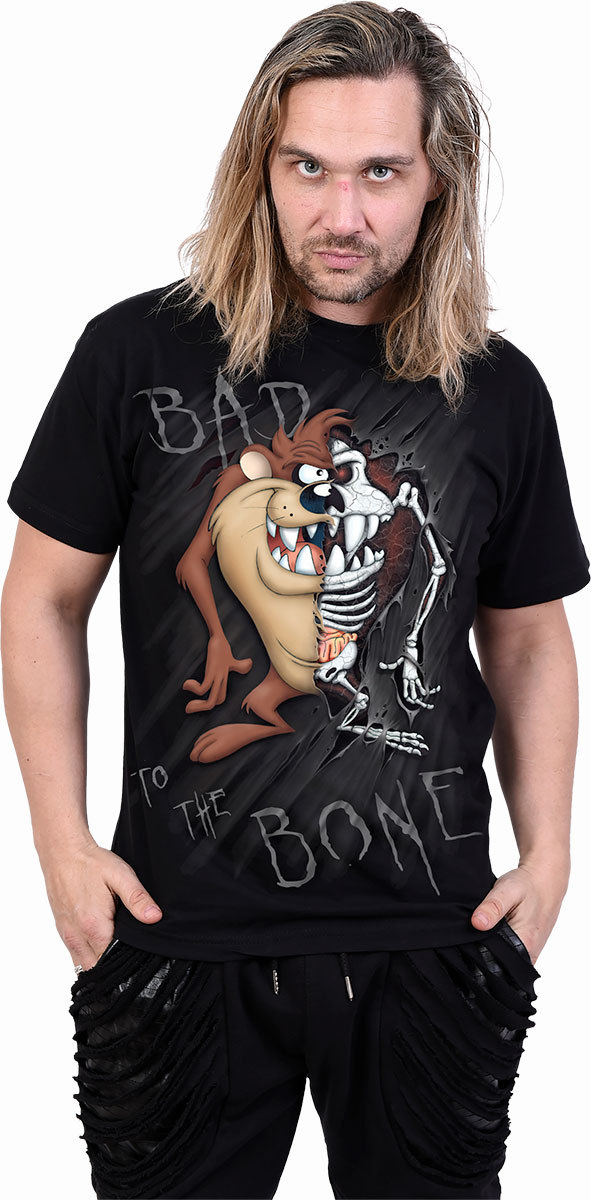 Taz T-Shirt XXL Bad 2 D Bone Schwarz