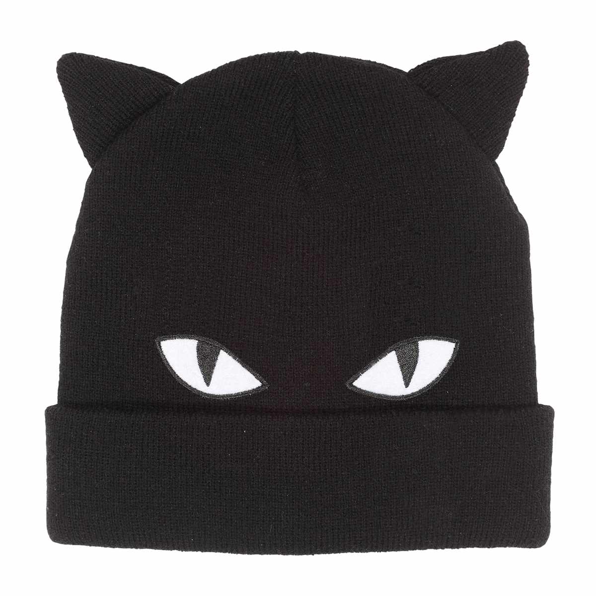 Emily The Strange Mütze Schwarz Unisex Cat Bespoke Beanie Einheitsgröße