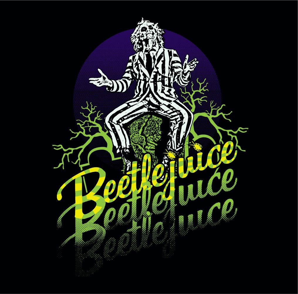 Beetlejuice T-Shirt XXL Schwarz Unisex Triple B