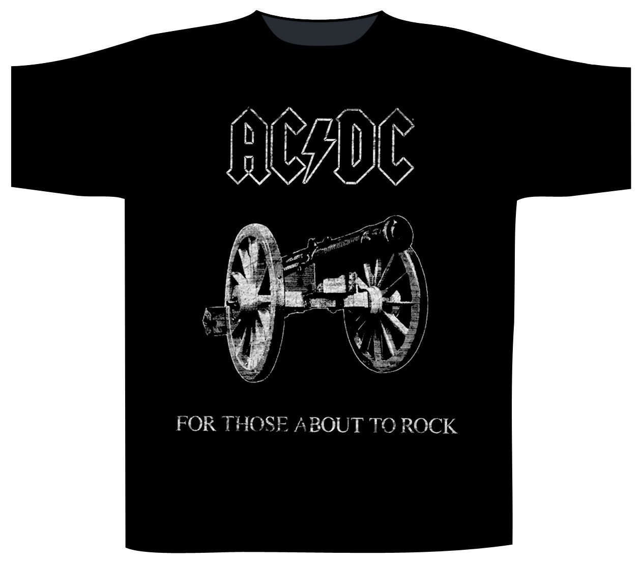 AC/DC Shirt 3XL for those about to rock schwarz weiß