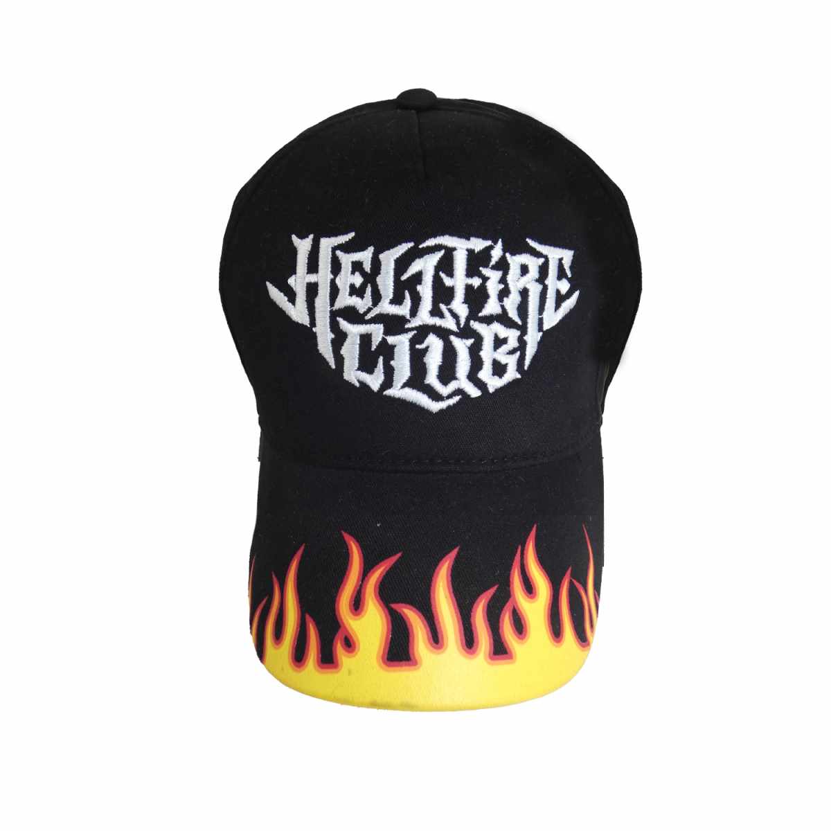 Stranger Things Baseball-Kappe Schwarz Unisex Hellfire Baseball Cap Einheitsgröße